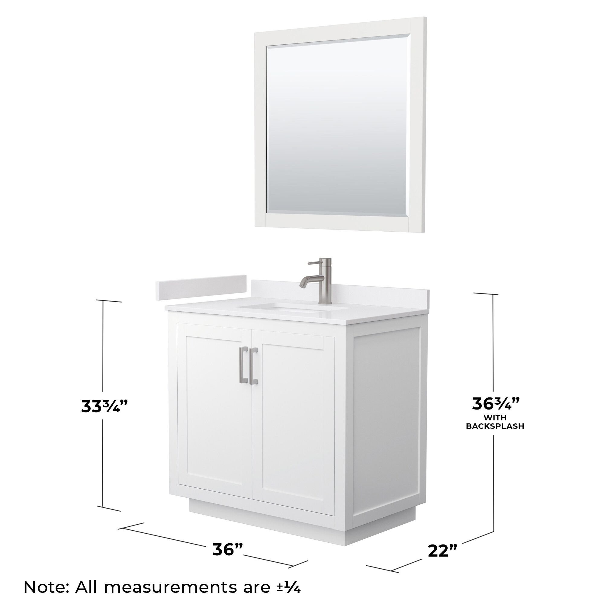 Wyndham Collection WCF292936SWHWCUNSM34 Bath-Vanity-Combo - View #6
