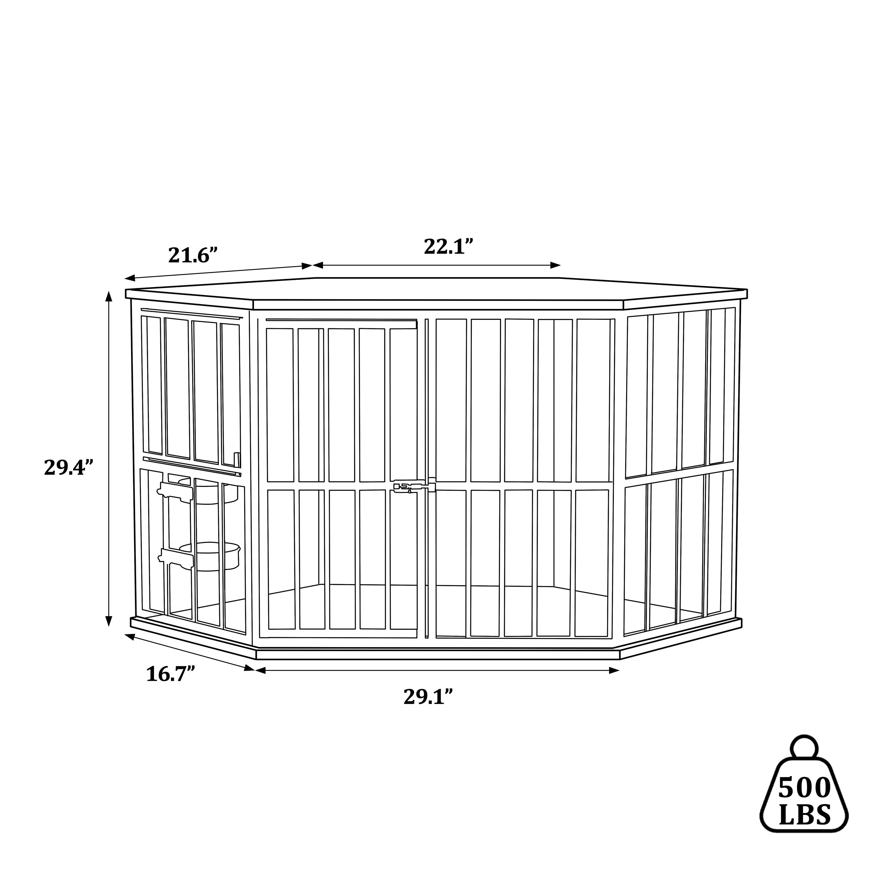 VEIKOUS PS0102-01-02 Pet-Crates-Carriers - View #3