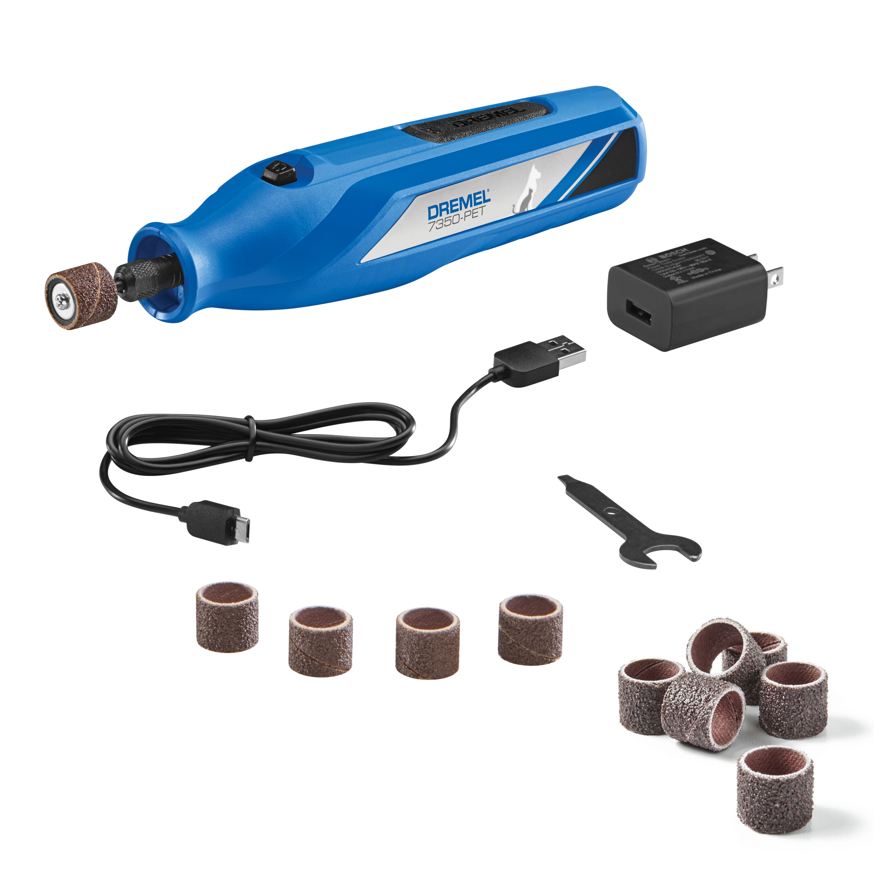 Shop Dremel 4-Volt Pet Cordless Rotary Tool Kit with 6-Piece 1/2-in Sanding Disc Accessory at Lowes.com