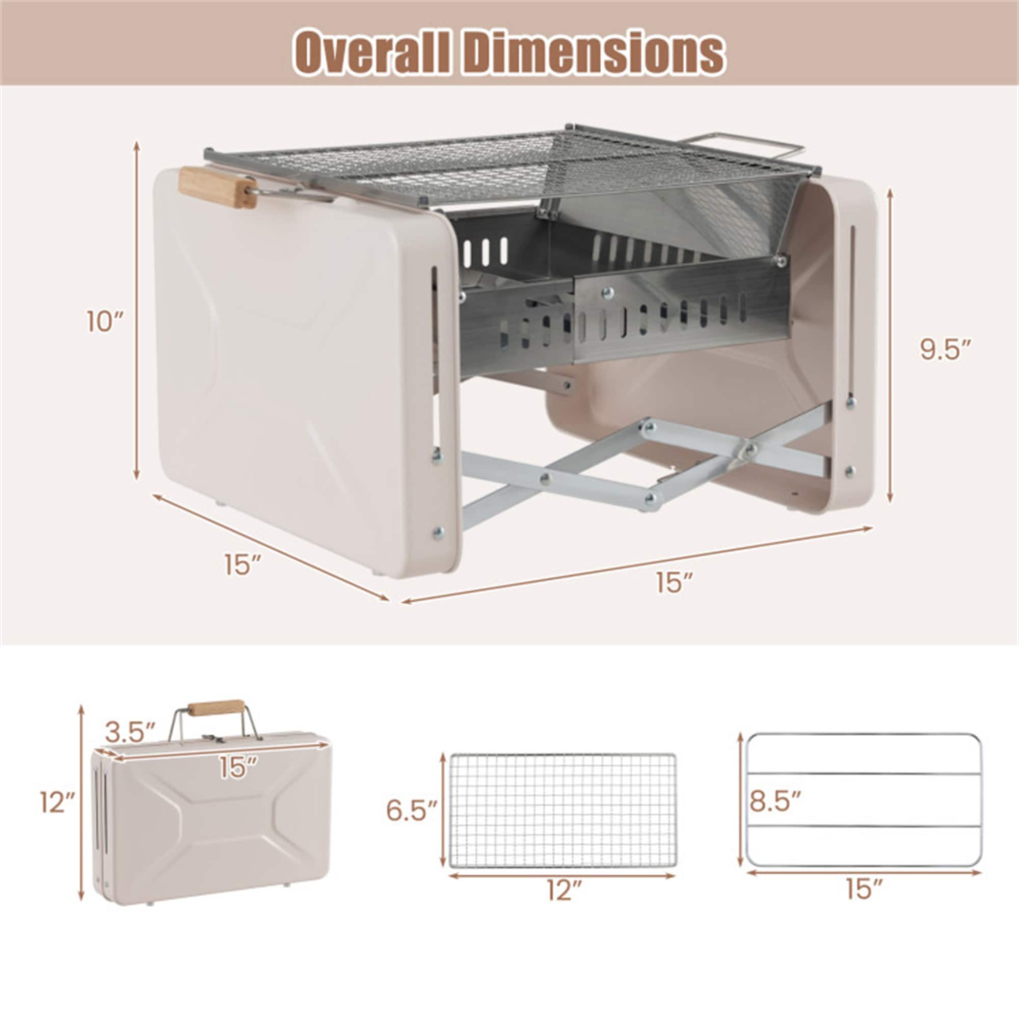 BABOOM BOM-11412MS-CO Charcoal-Grills - View #4