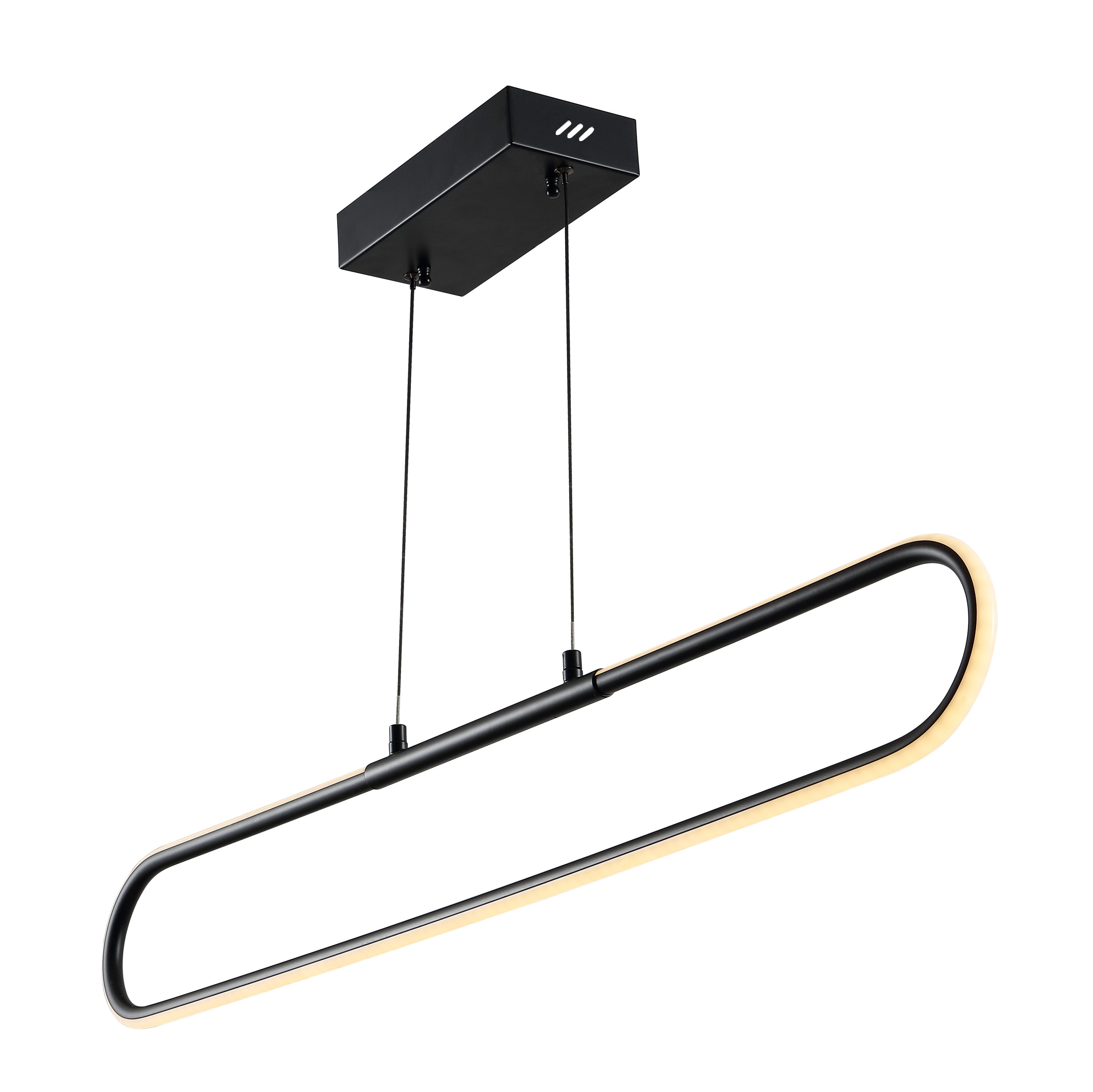 Jonathan Y Ned Minimalistic Black Modern Contemporary Linear Led