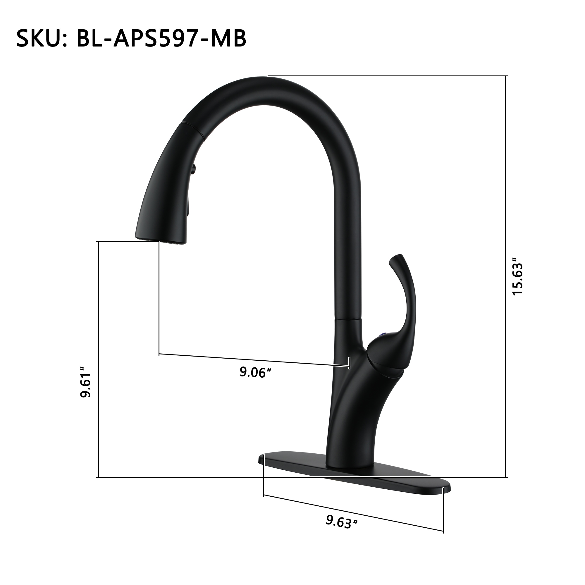 Mondawe MD-D48-BN Kitchen-Faucets - View #10