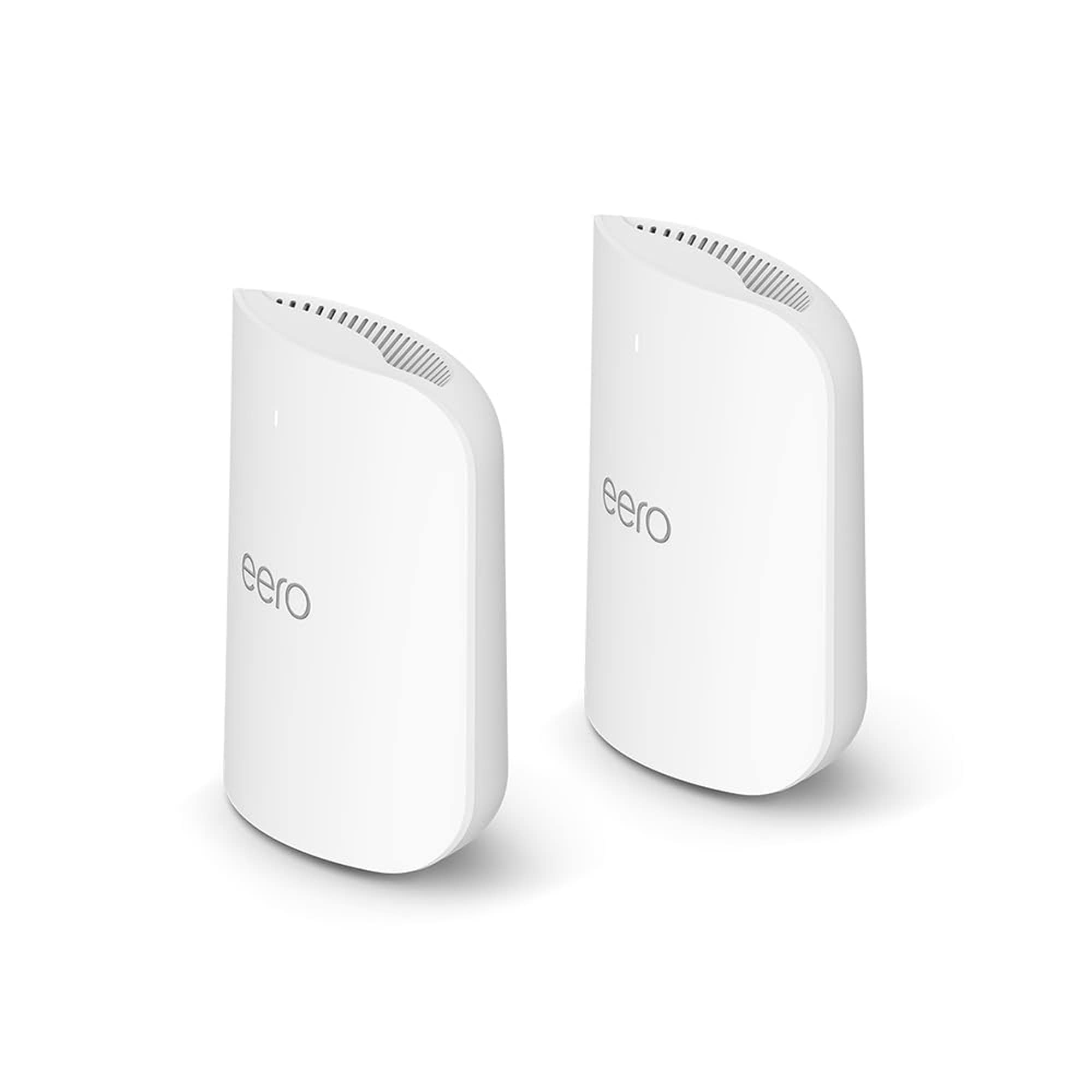 eero Pro 7 tri-band mesh Wi-Fi 7 router (newest model) - Supports internet plans up to 5 Gbps Coverage up to 4000 sq. ft. 2-pack #B0C6RDKBTG