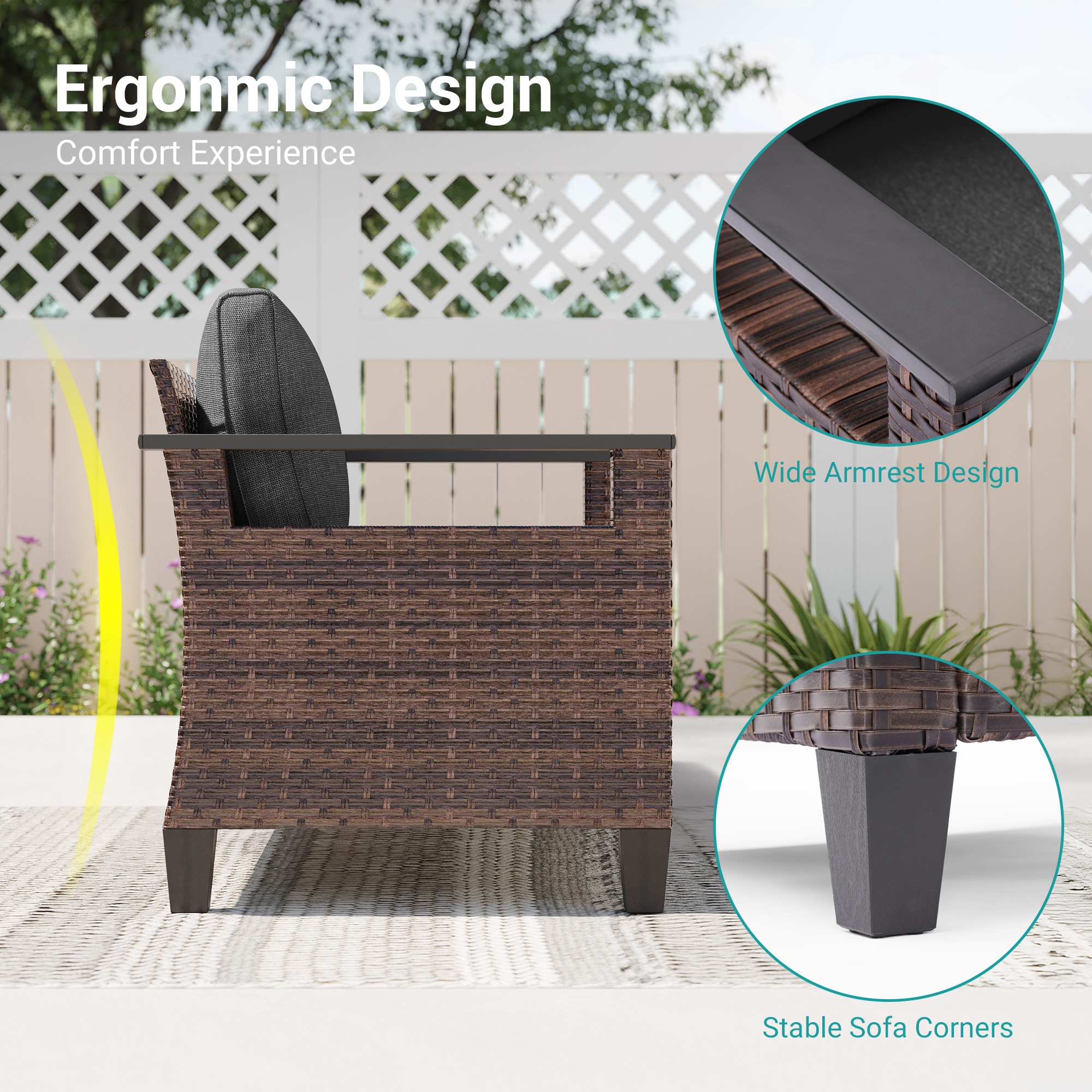 Sonkuki SD-GY6305-SD Patio-Conversation-Sets - View #4