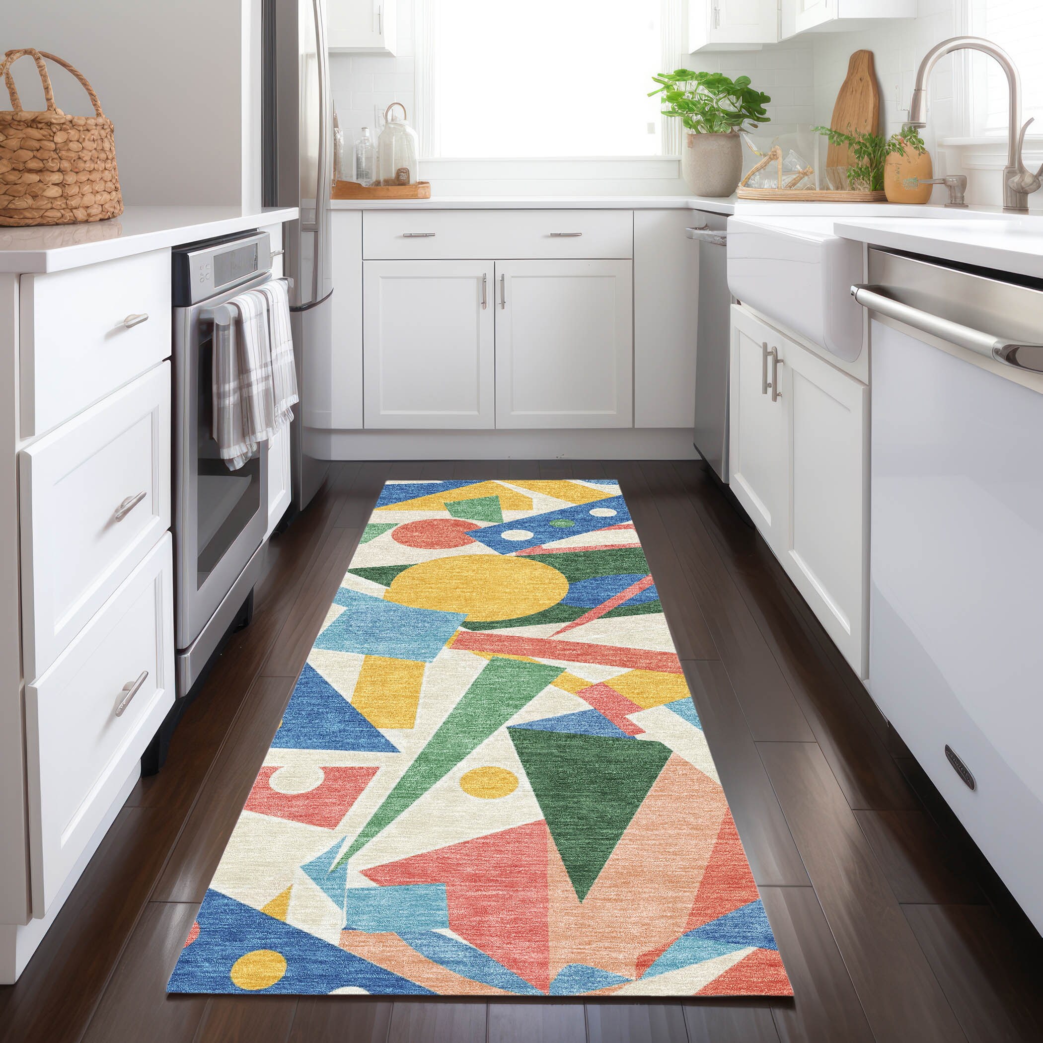 Addison Rugs ACN1693BU2X8 Chantille ACN1693BU 2 x 7 (ft) Loomed Polyester Blue Rectangular Indoor/Outdoor Machine washable Area rug