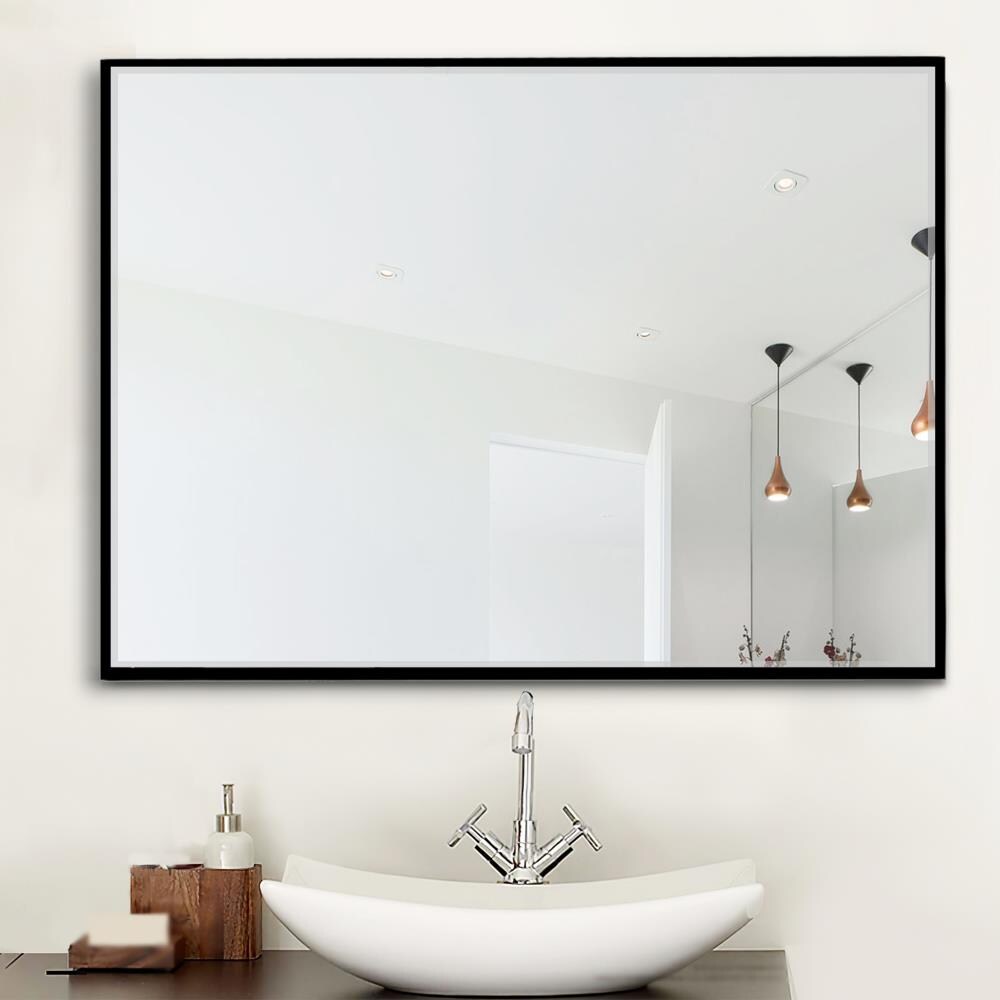 Black Framed Wall Mirror In The Mirrors, Large Wall Mirror Black Frame