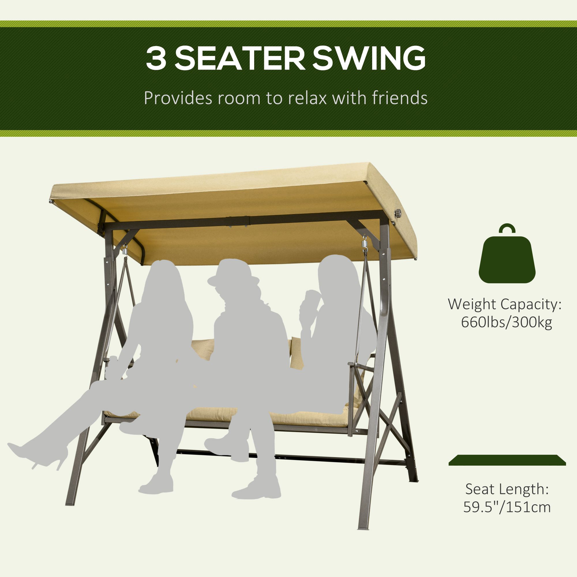 ModernLuxe L-W2225142478 Swing-Gliders - View #2