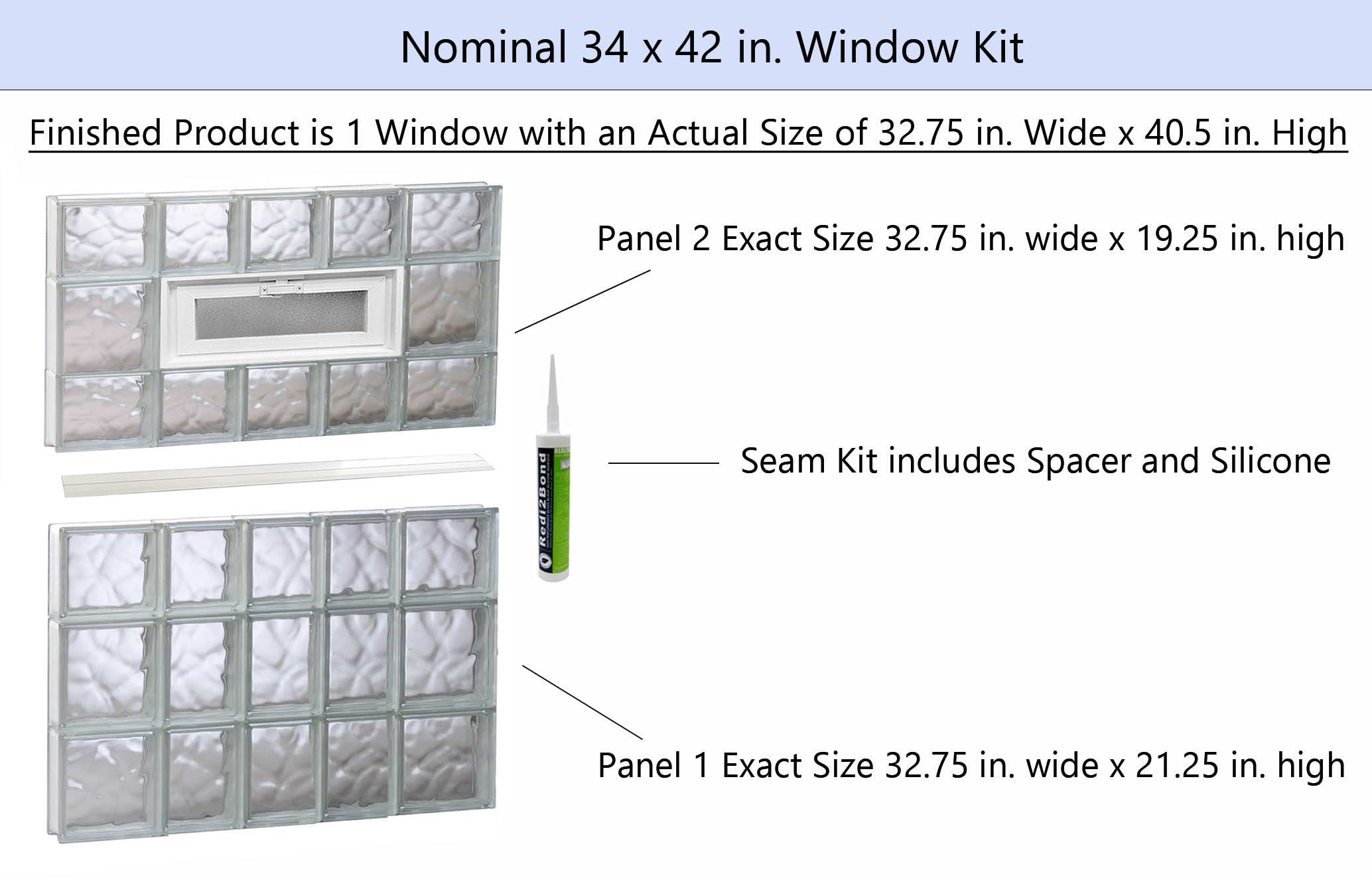 REDI2SET V3442DC Glass-Block-Windows - View #2