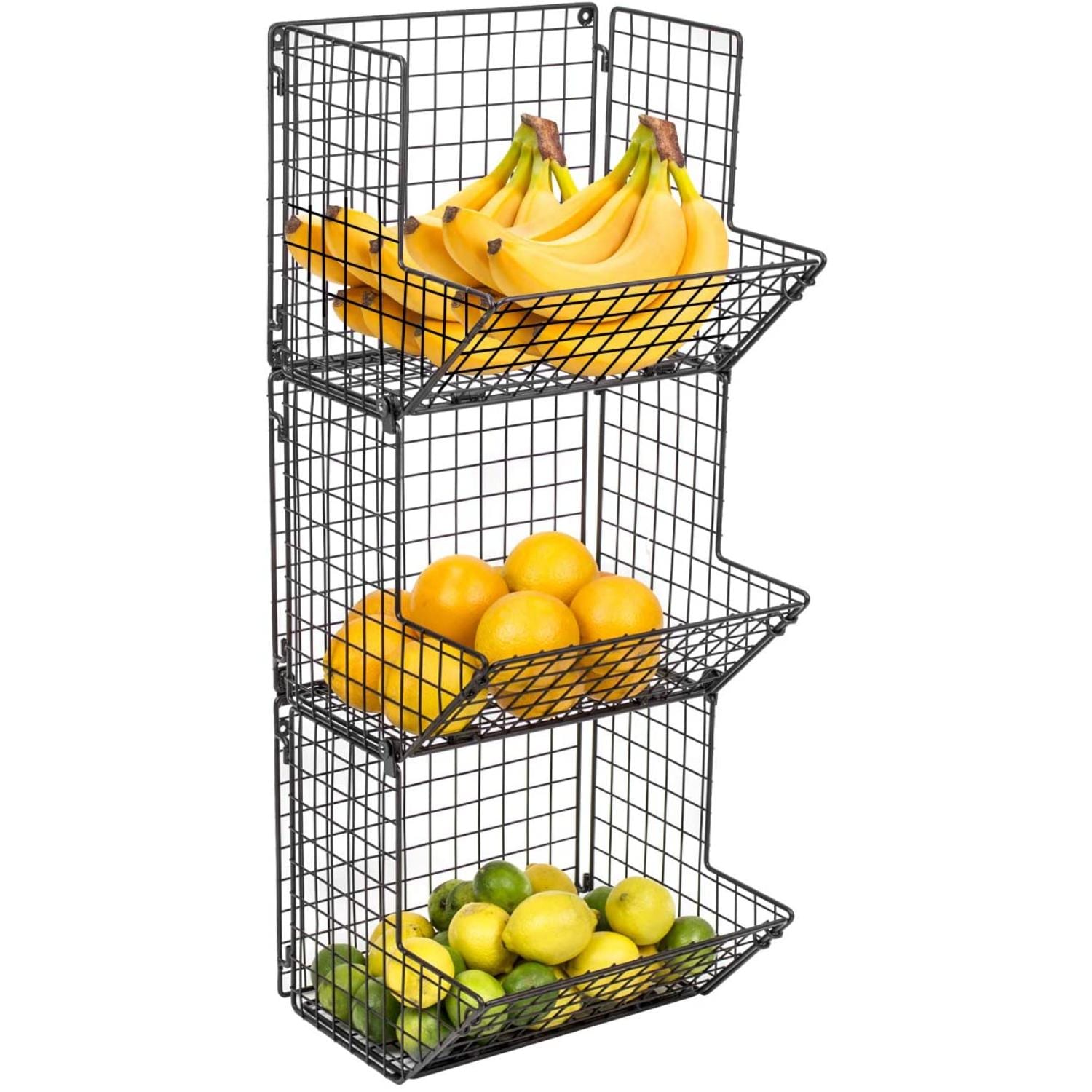 SORBUS - 3 Tier Fruit Basket Stand for Kitchen Storage Great for Produce Fruits and Vegetables a...