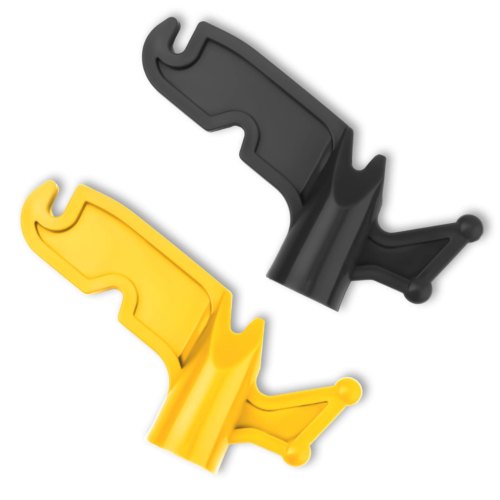 KHKFY  2 pcs Extension Pole Hook Plastic Utility Hook Attachment for Three Quarter Inch Threaded Poles Hanging Bird Feeders Christmas Lights