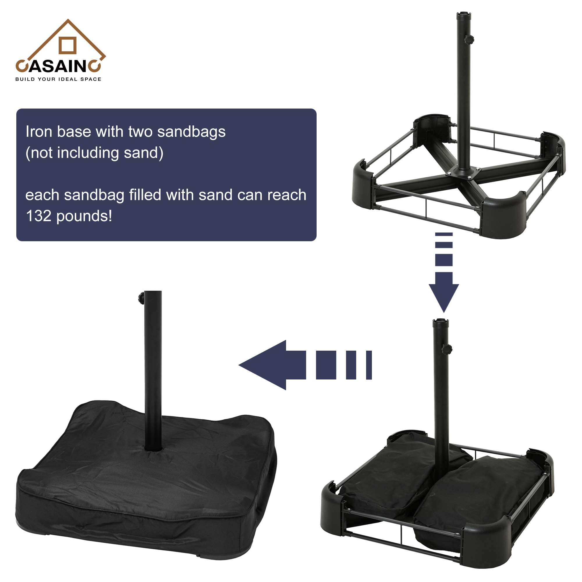 CASAINC WF-SM-RLED300LB-H Umbrellas-2 - View #6