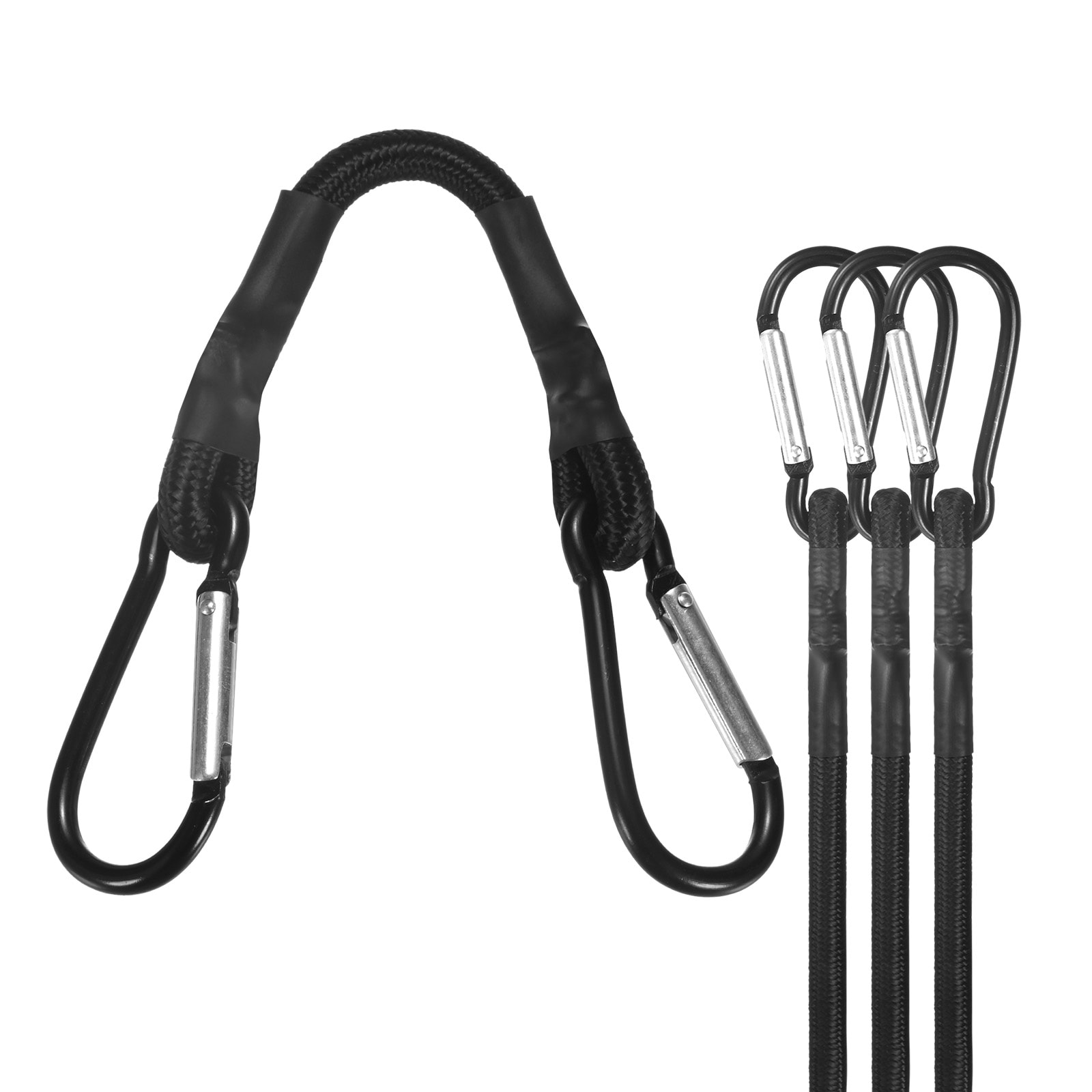 Unique Bargains 4-Pack Bungee Cords 5.9in Canopy Tarp Tie Down Black #S26082700UX6226