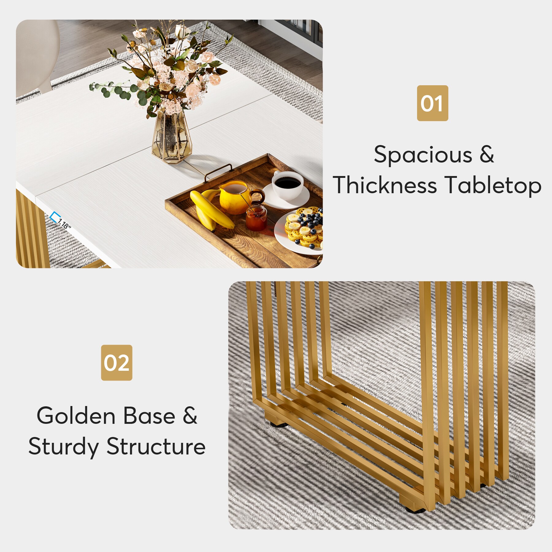 Tribesigns LWOYJL-1061YY Dining-Tables - View #4