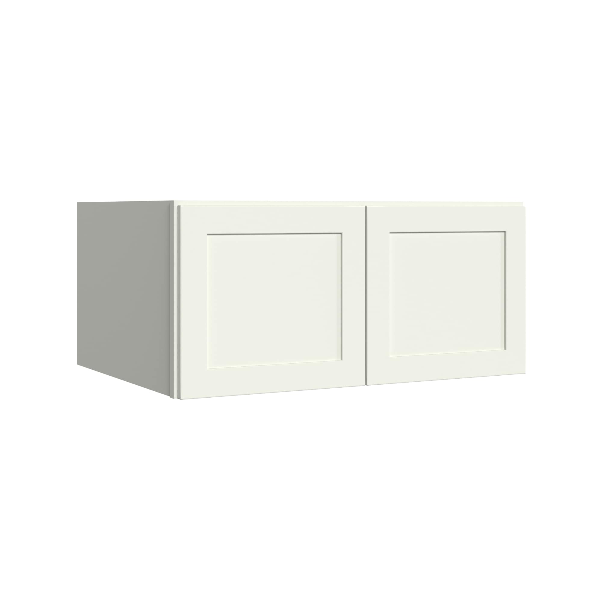 KraftMaid Momentum WR3315G71 Deveron 33-in W x 15-in H x 24-in D Dove White Wall Fully assembled Plywood Cabinet (Recessed Panel Shaker)