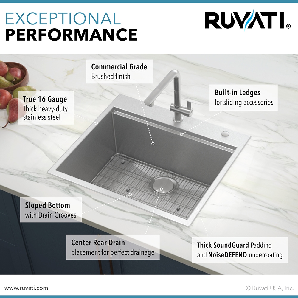 Ruvati RVH8023 Kitchen-Sinks - View #5