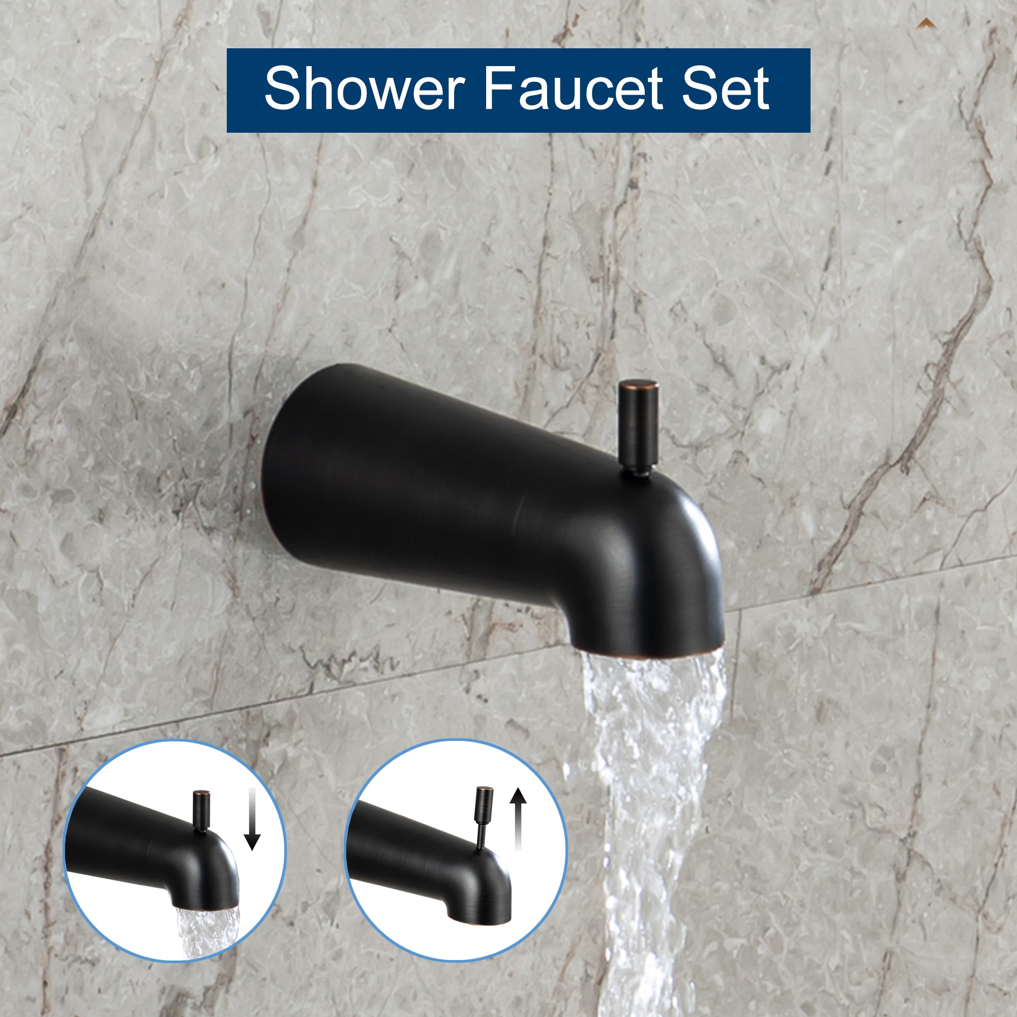 GZMR GZ-MS612BN Showerhead-Bar-Panels - View #6