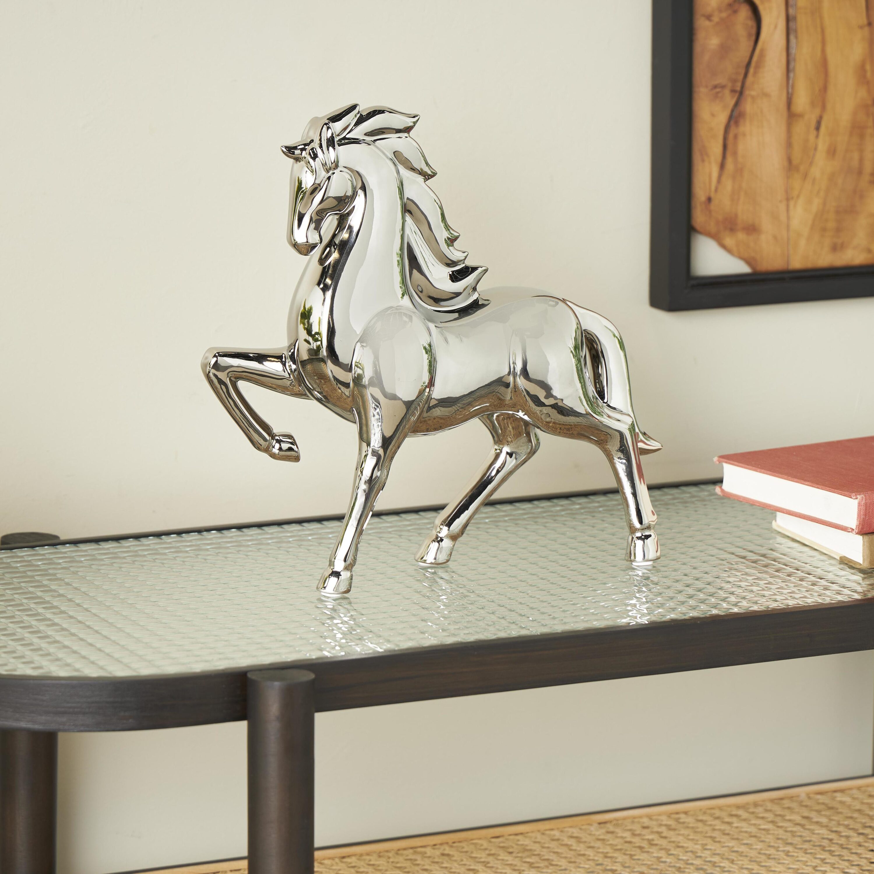 Grayson Lane 822606 Silver Ceramic Modern Sculpture