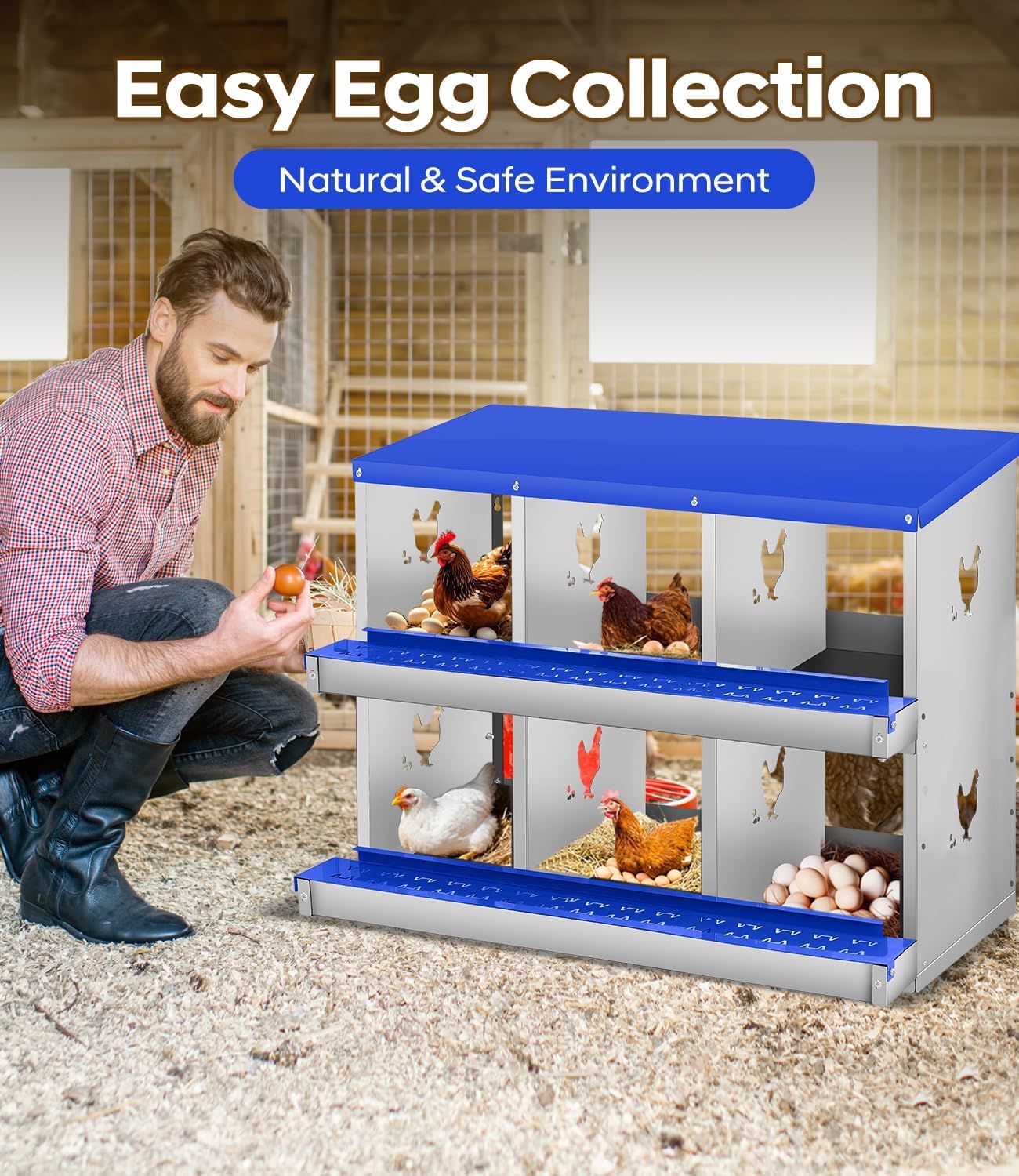 Garvee YYWPPS33A8CUZF Chicken-Coops-Rabbit-Hutches - View #5