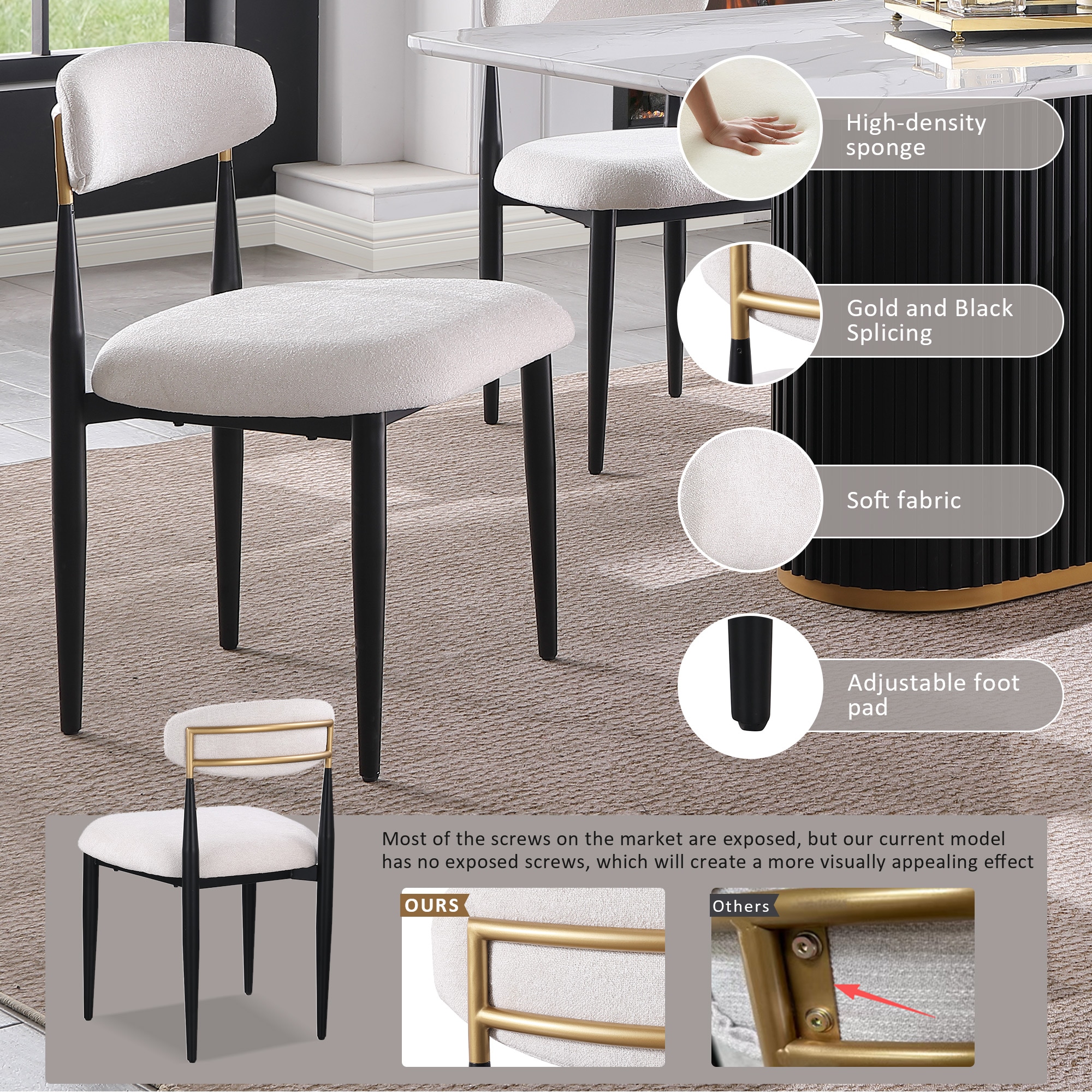 Clihome CL-RBT2-BBK703BG Dining-Sets - View #4