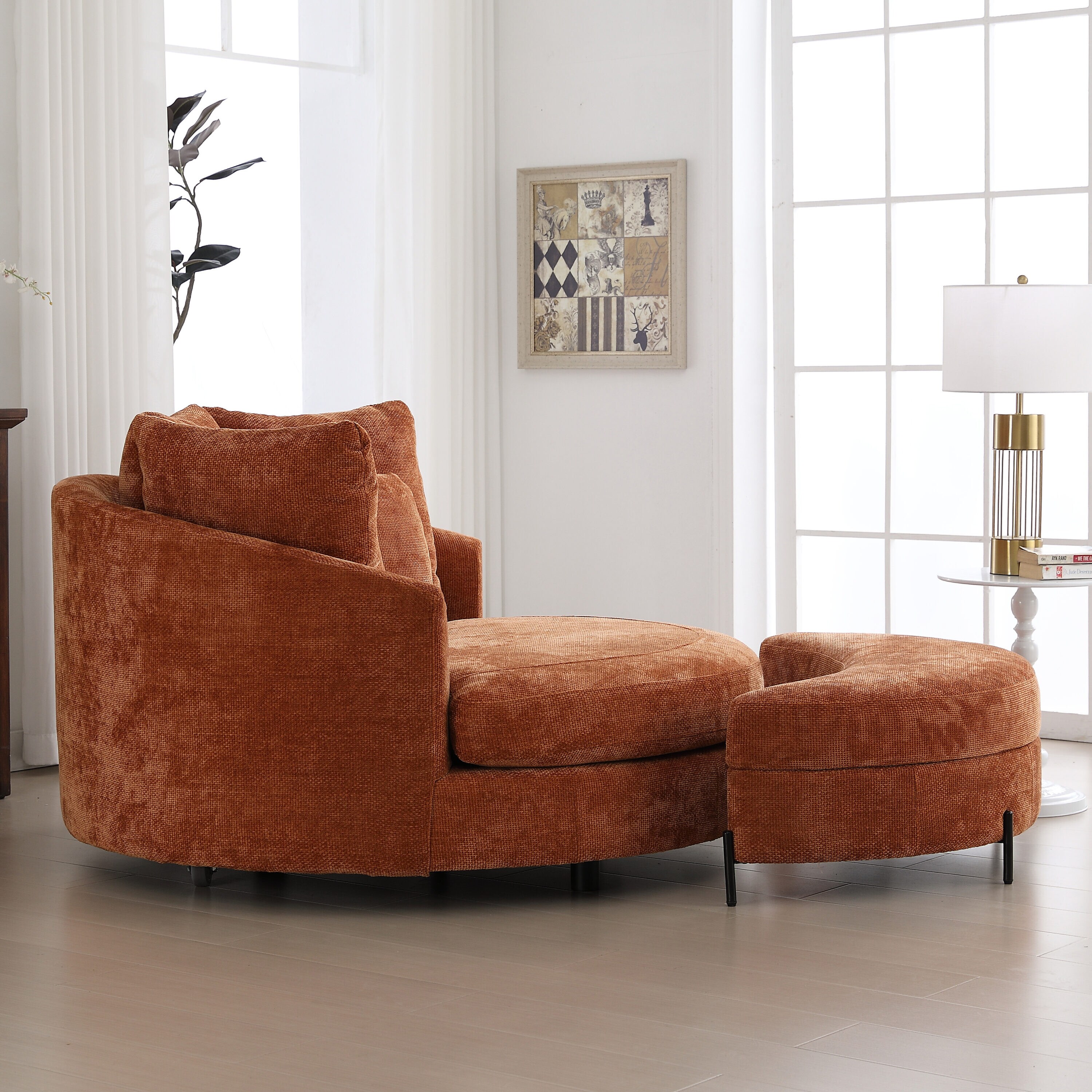 Hrinhom HC-W1105-BURNTORANGE chairs - View #4