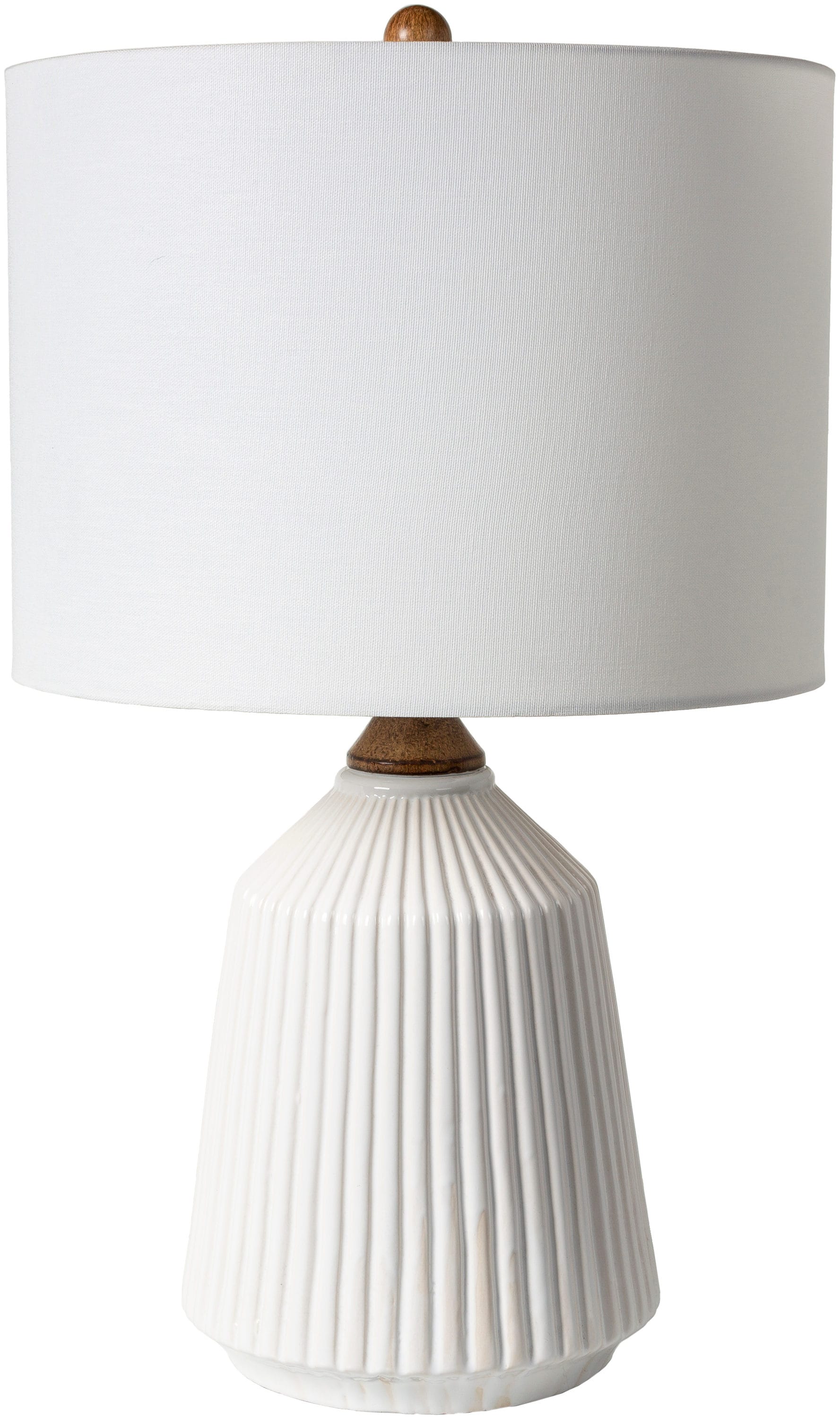 Livabliss Lennon 25.75-in White On/Off Switch Table Lamp with Linen ...