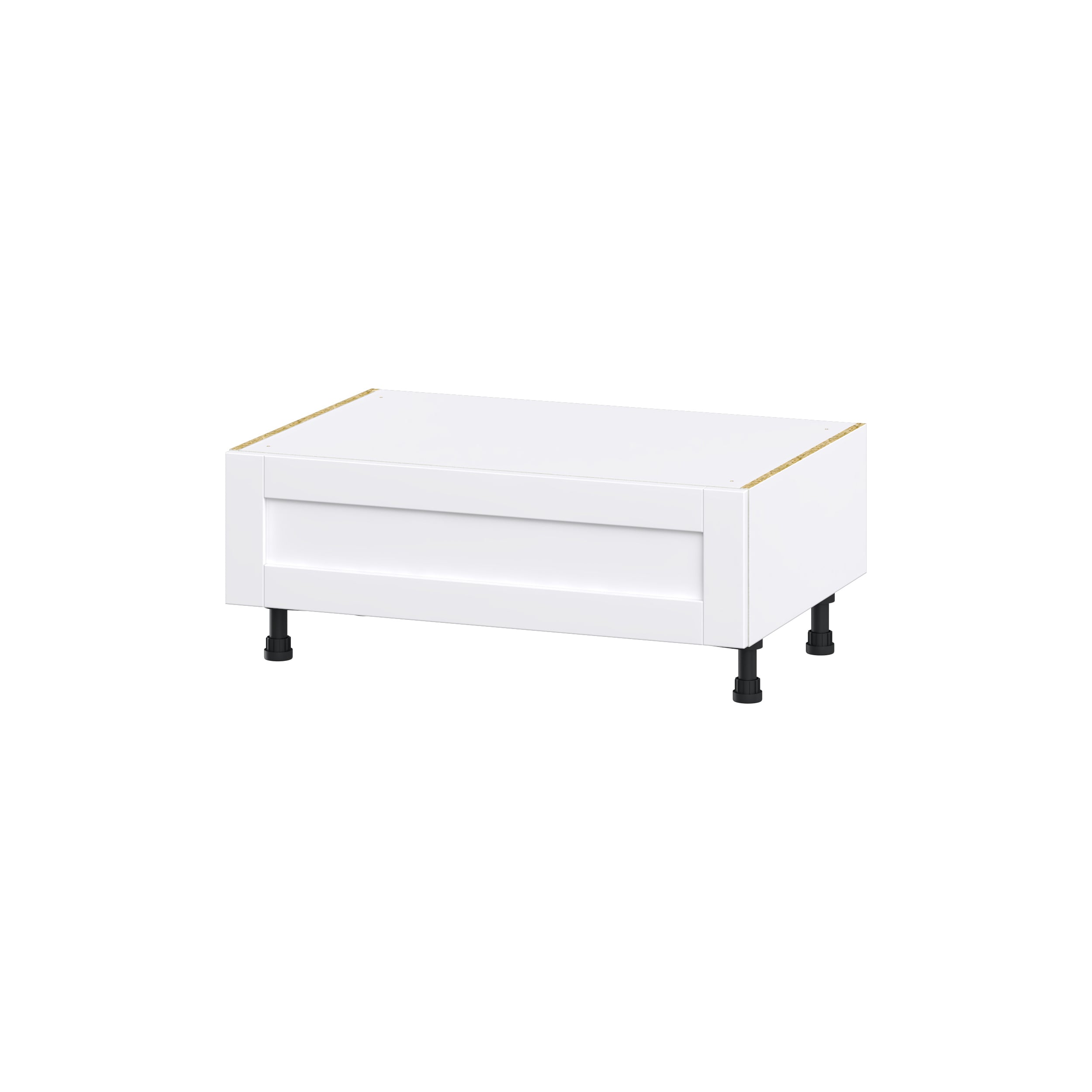 Hugo&Borg Rosemont 36-in W x 14.5-in H x 24-in D Glacier White 1-Drawer Base Fully Assembled Cabinet