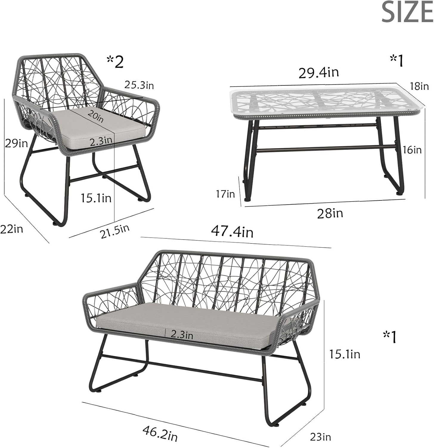 CESICIA SZ-LS-F87 Patio-Chairs - View #3