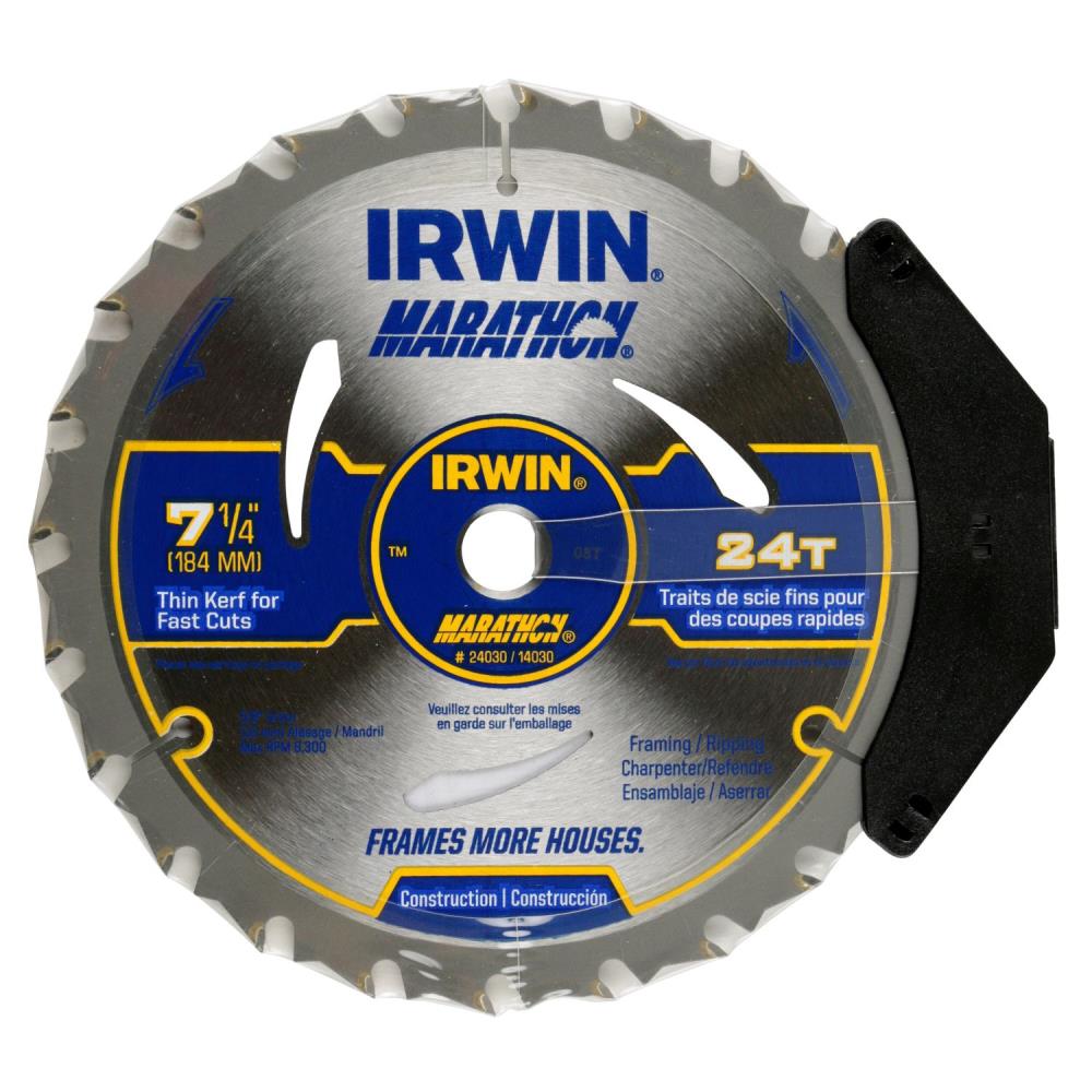 IRWIN 3 Irwin 14030 Marathon 7-1/4" 24 tooth Saw Blade Thin Kerf Carbide Tipped NEW 