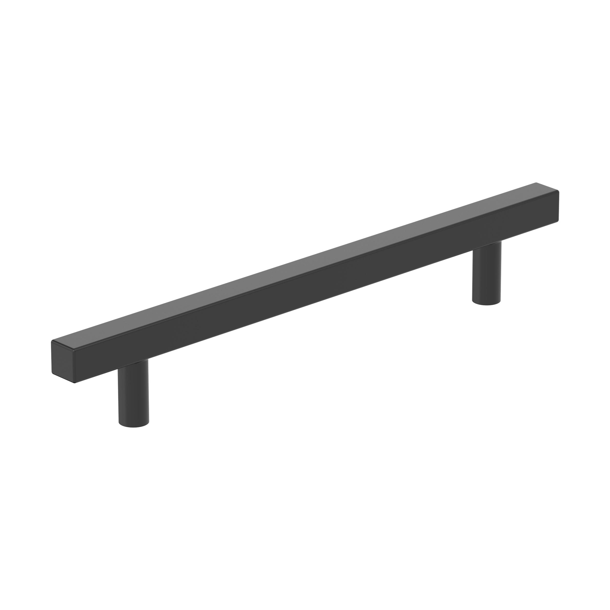 Amerock 25VMP37178MB Bar Pulls Square 6-5/16-in , 160mm Center to Center Matte Black Square Bar 25 -Pack
