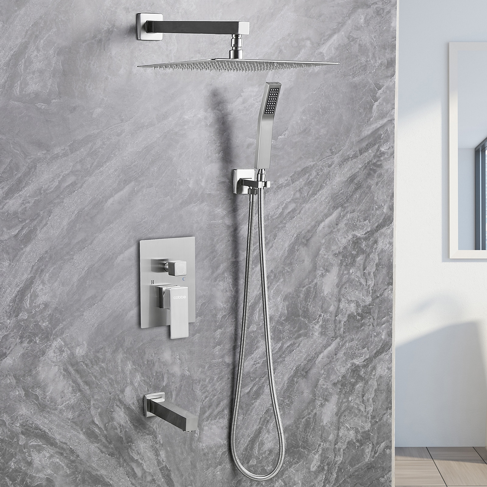 Cobbe LSKSSF0412N Showerhead-Bar-Panels - View #6