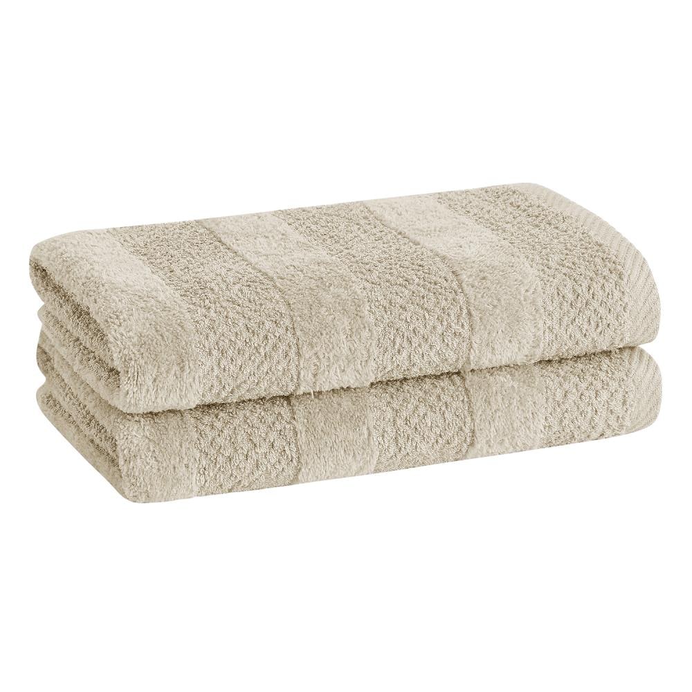 Cannon 6-Piece Oatmeal Cotton Quick Dry Bath Towel Set (Shear
