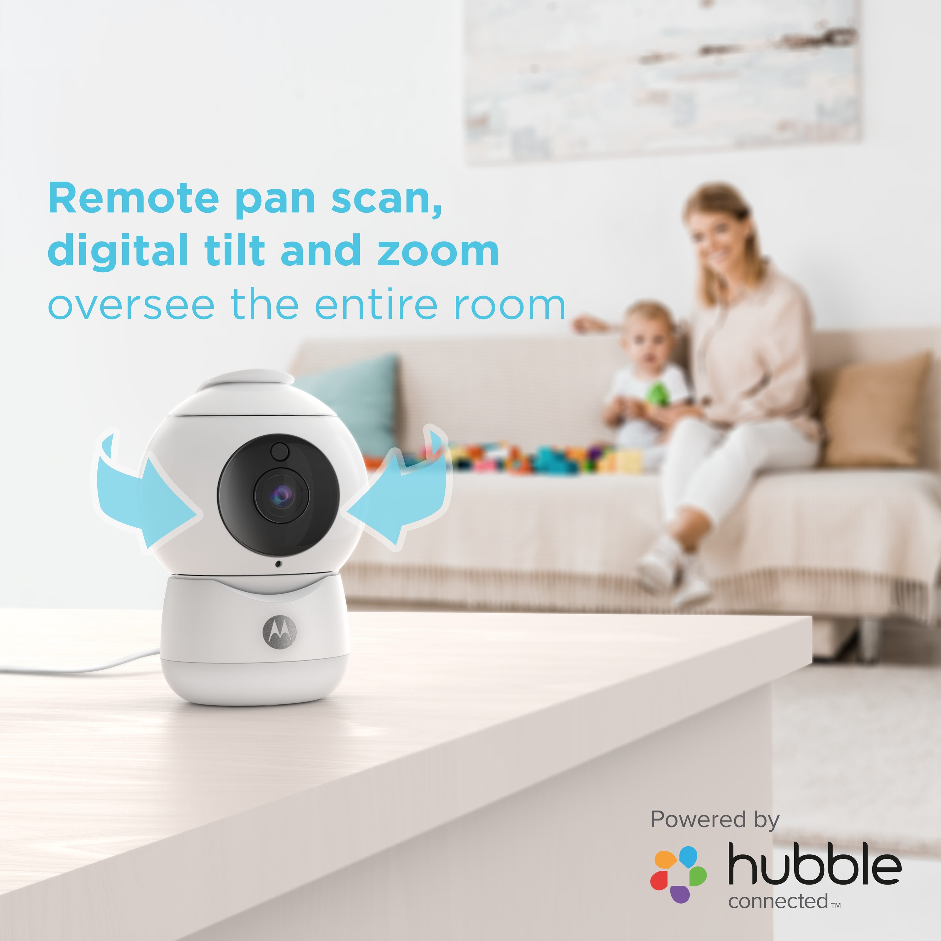 Motorola Wi-Fi Baby Monitor Camera Blink 1-S App View Remotely Silver