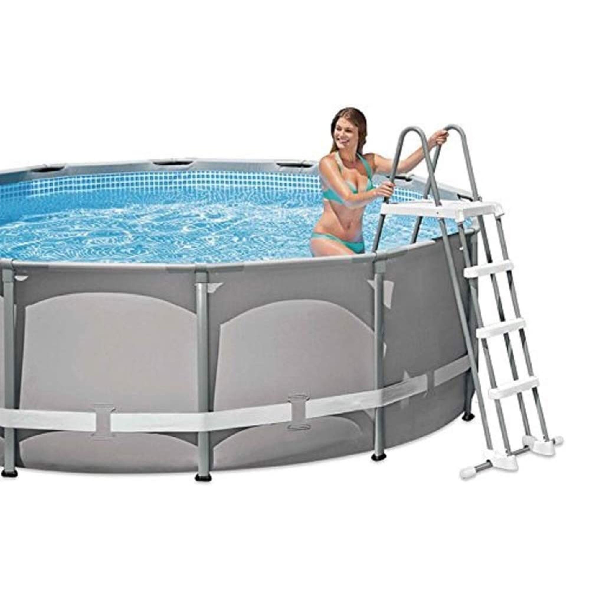 Canada Frustrerend Niet verwacht Intex 48-in Steel A-frame Pool Ladder in the Above-Ground Pool Ladders &  Steps department at Lowes.com