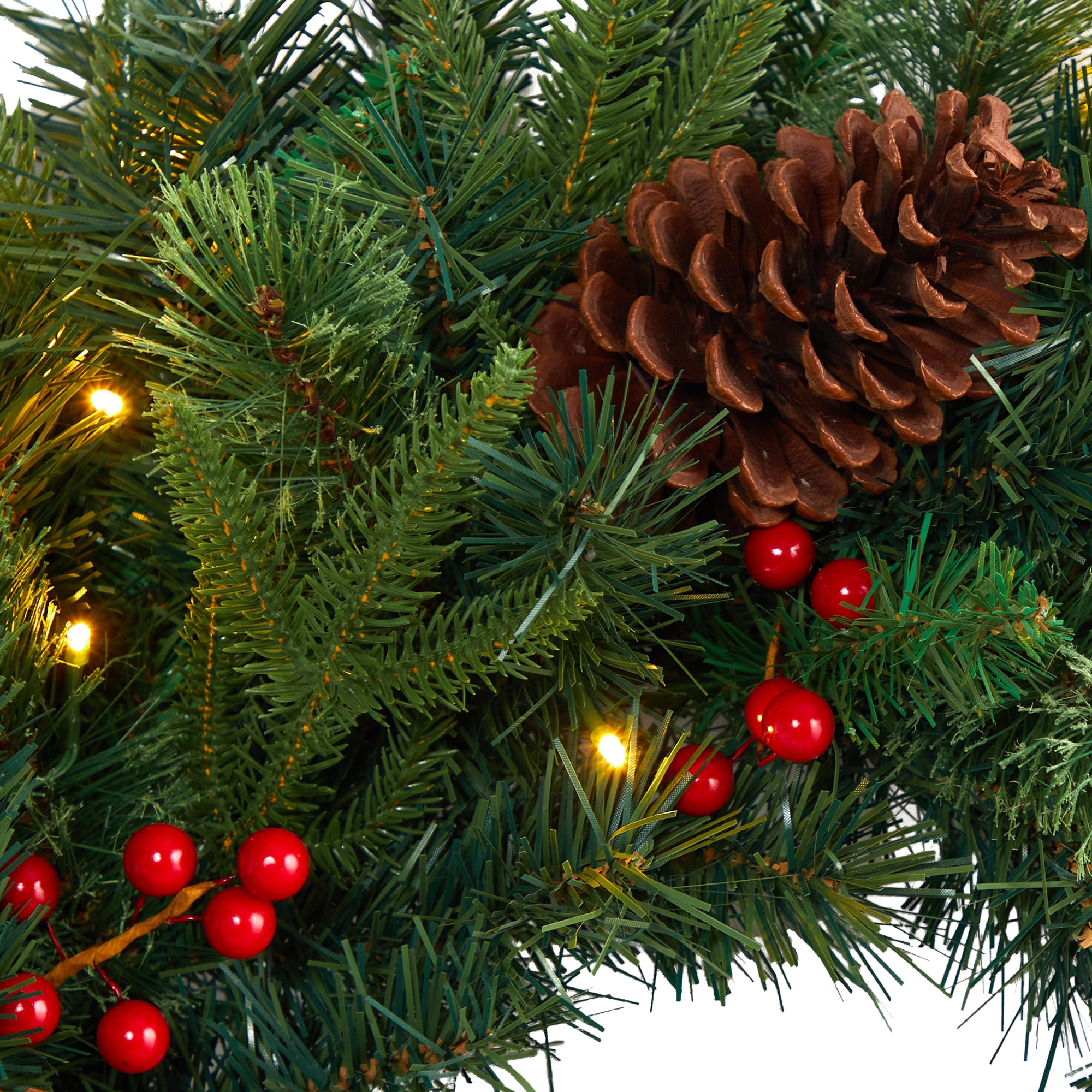Nearly Natural W1117 Artificial-Christmas-Wreaths - View #4