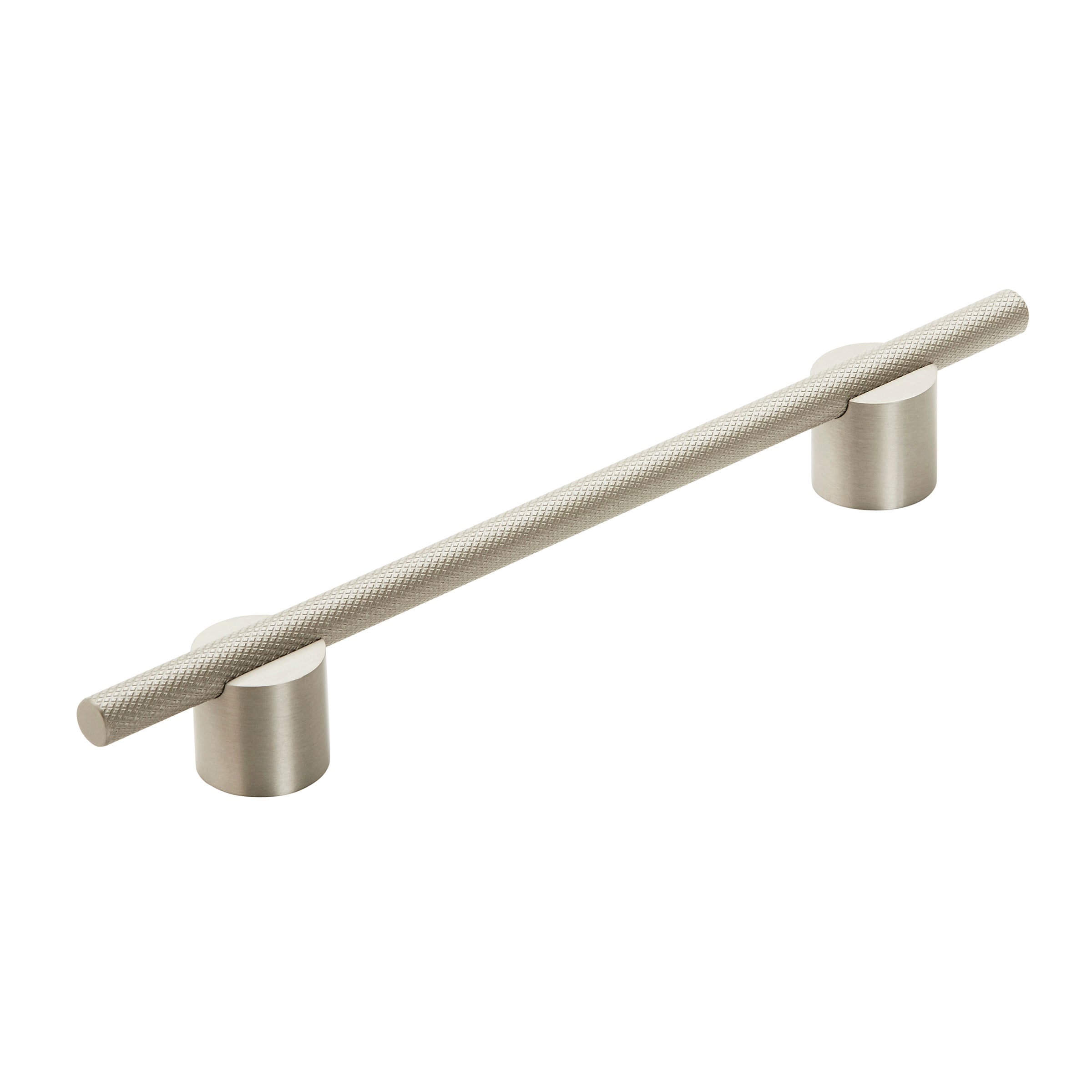 Amerock BP7414160SCSC Transcendent 6-5/16-in , 160mm Center to Center Silver Champagne Cylindrical Bar