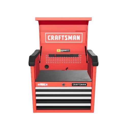 CRAFTSMAN 2000 Series 26-in W x 24.7-in H 4-Drawer Steel Tool Chest (Red)