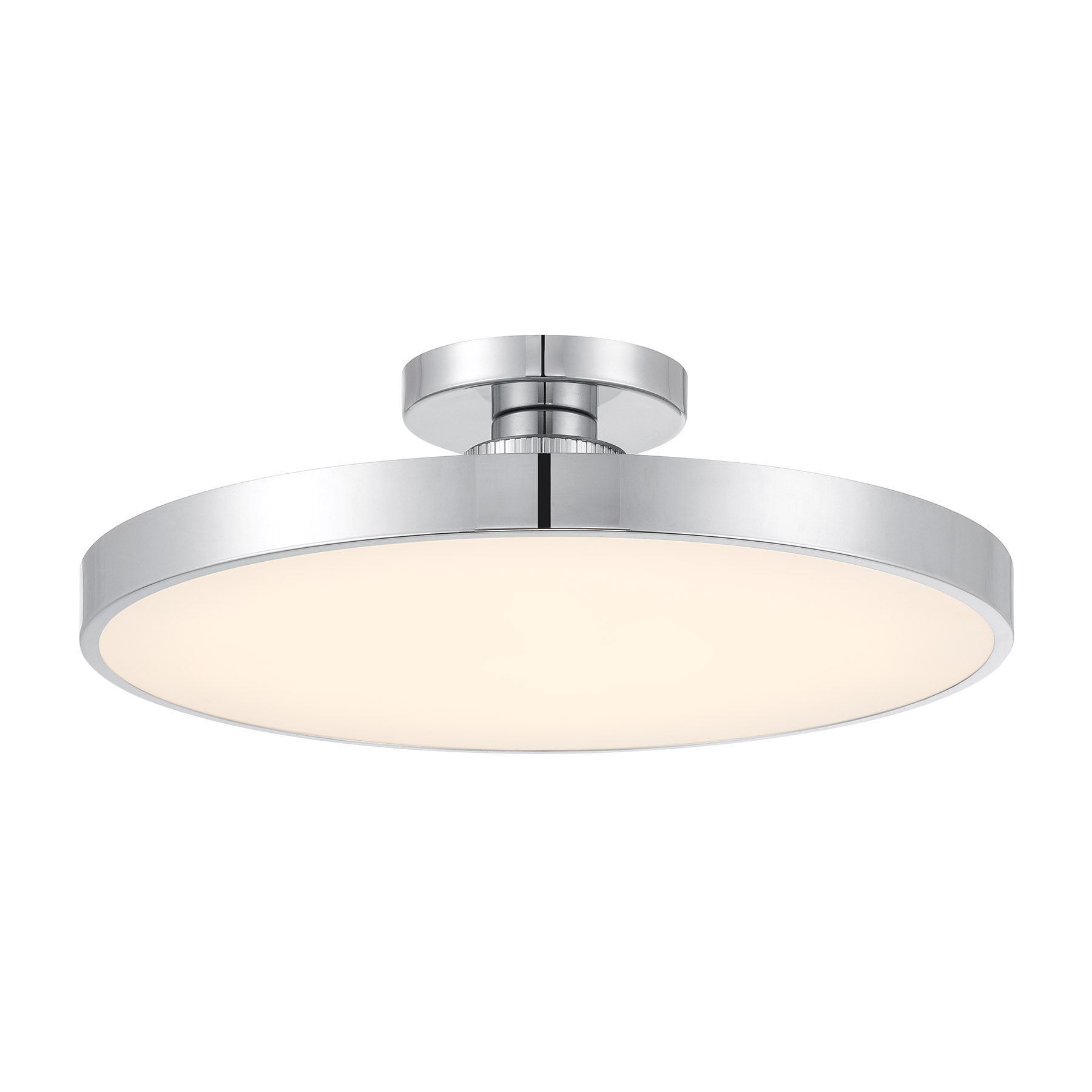 Savoy House 6-2969-1-11 Thayer 1 -Light 20-in Polished Chrome Integrated LED Semi Flush Mount Light