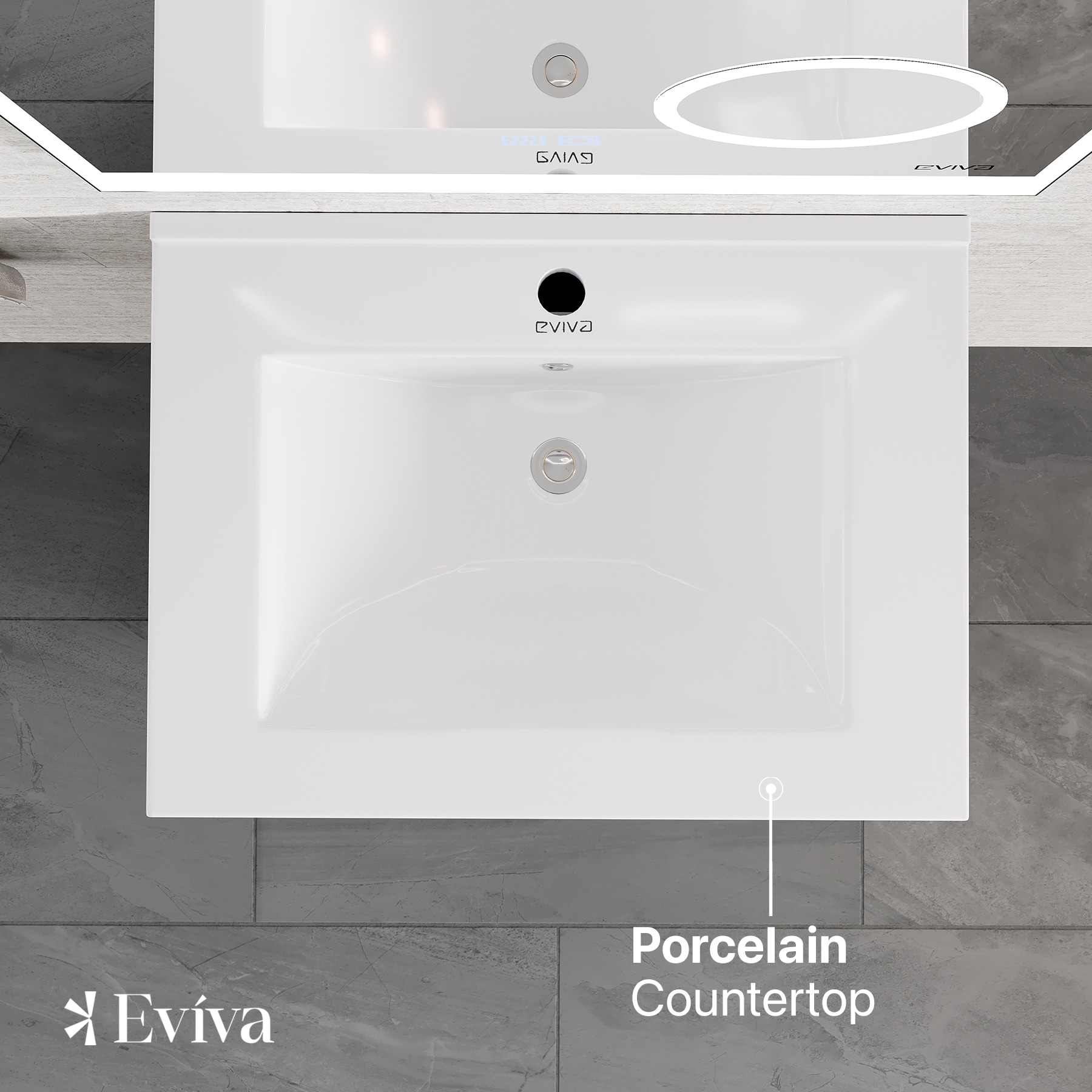 Eviva EVVN566-24WH/BG Bath-Vanity-Combo - View #6