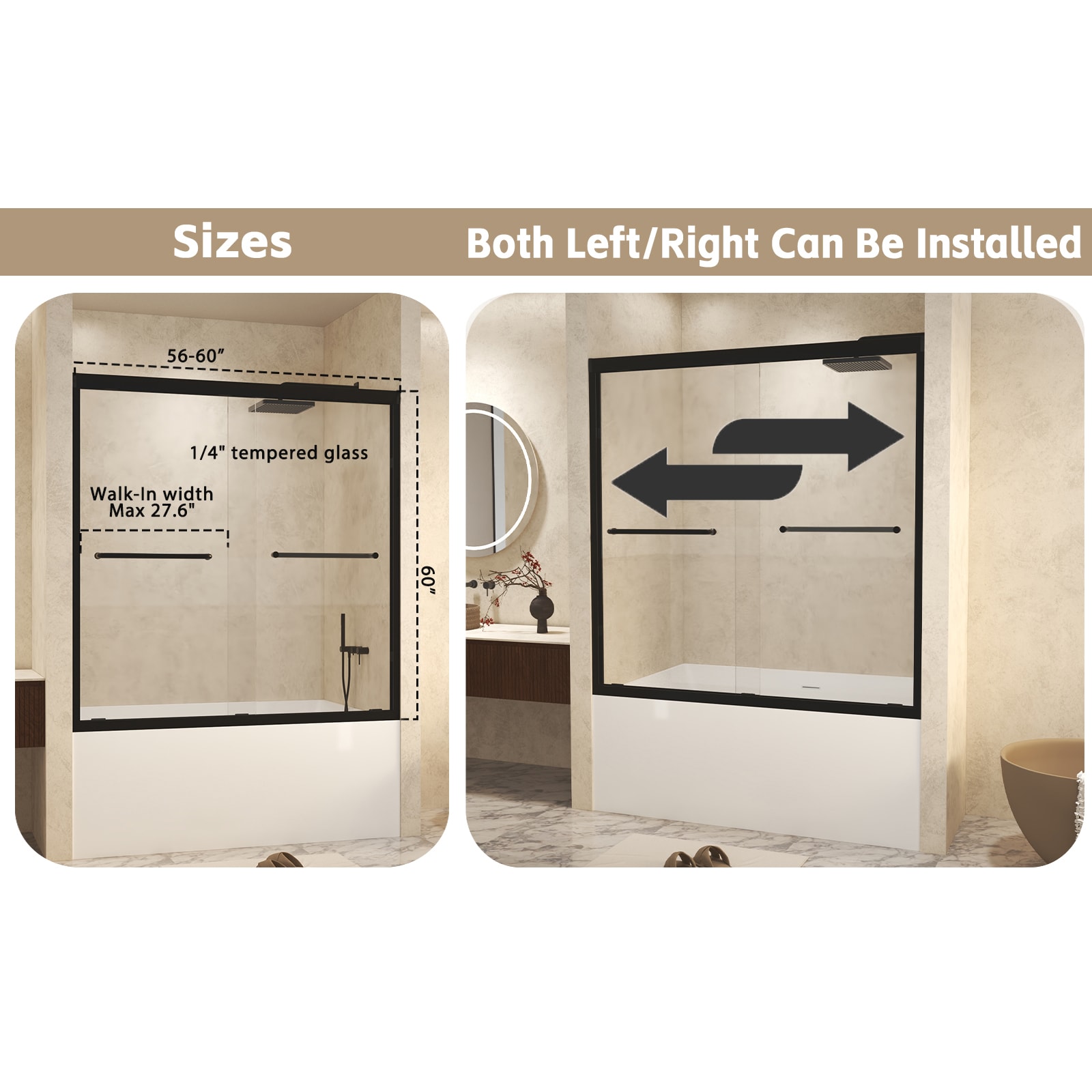 WELLFOR GTLSBWH02 Bathtub-Doors - View #7