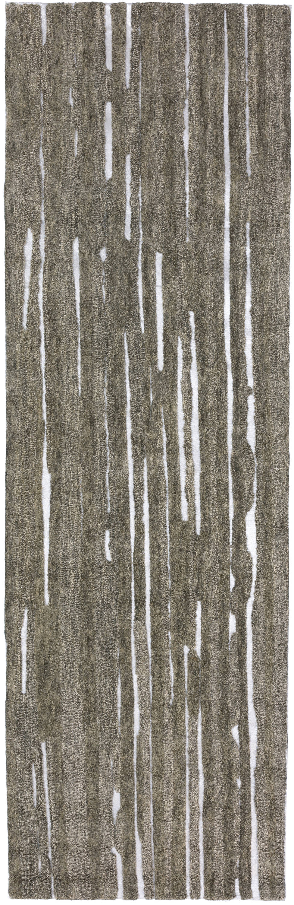Addison Rugs ADZ32SI2X8 Dazzle 2 X 8 (ft) Wool Silver Indoor Solid Bohemian/Eclectic Runner Rug