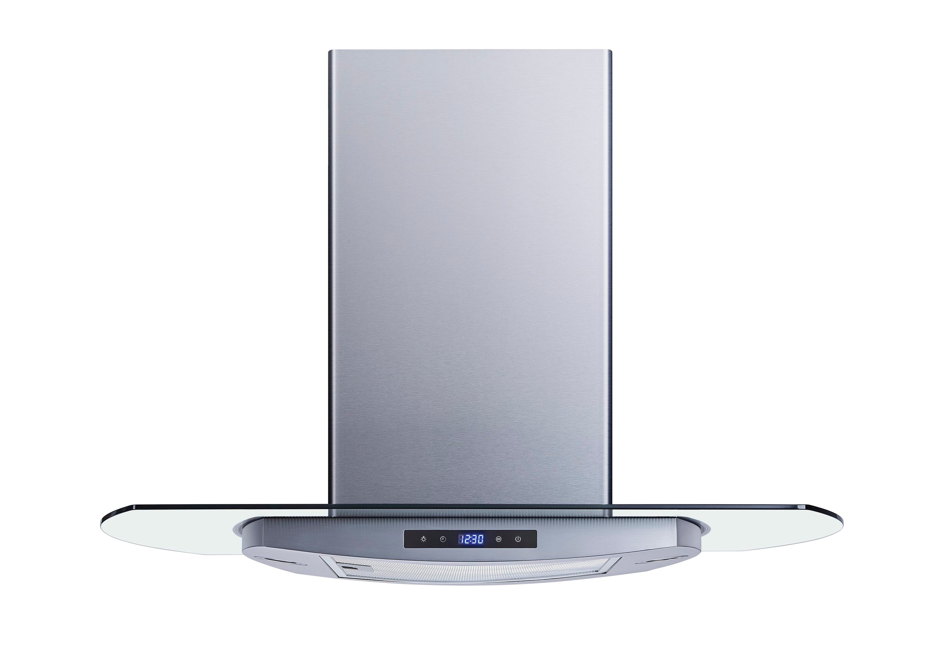 36-in 475-CFM Convertible Stainless Steel Island Range Hood | - Winflo LRI40B36