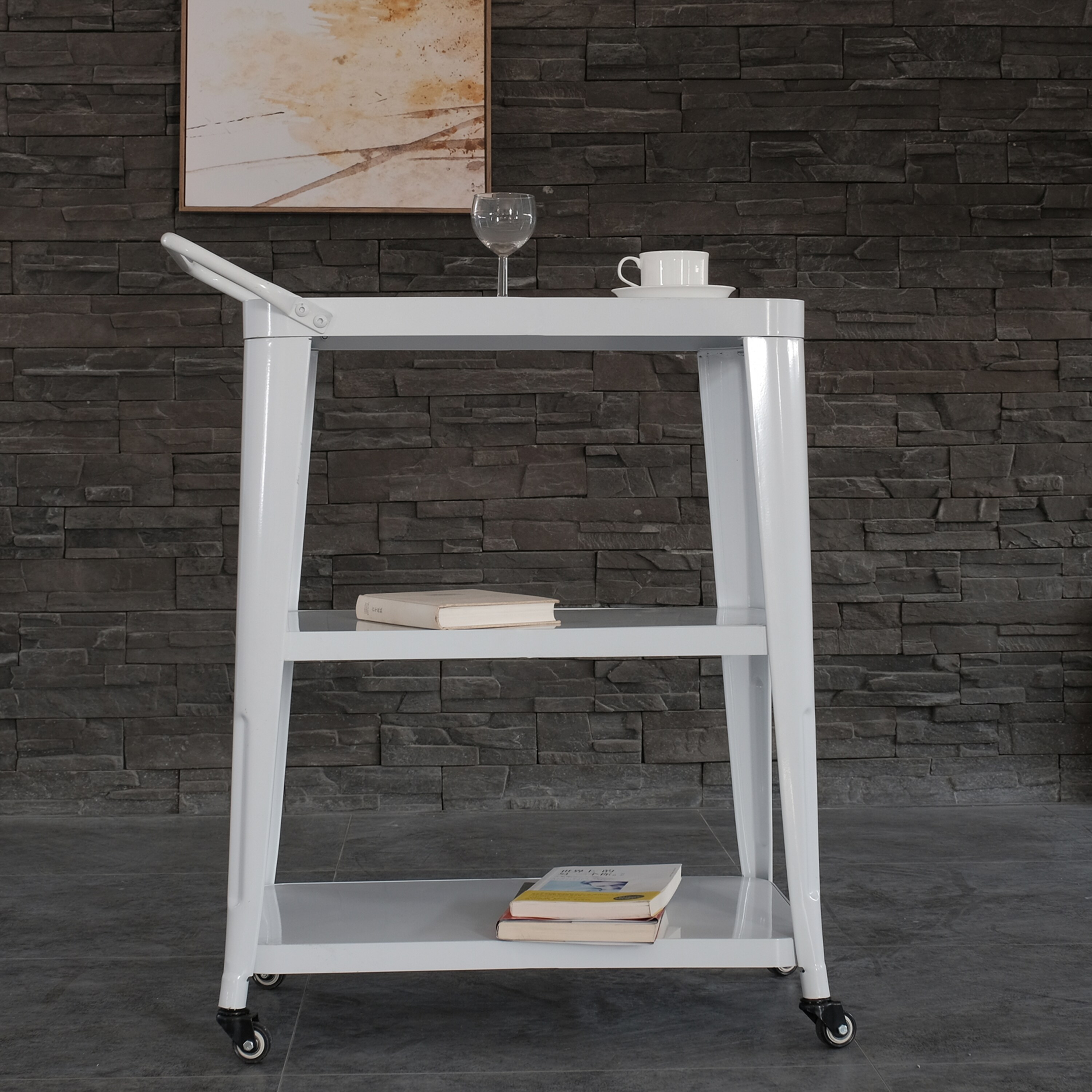 AC Pacific HAROLD-WHITE-CART Kitchen-Furniture - View #5