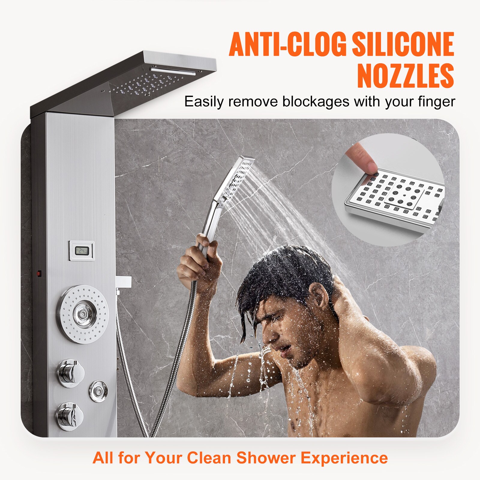 GIVIMO LW108GIVSS2443 Showerhead-Bar-Panels - View #9