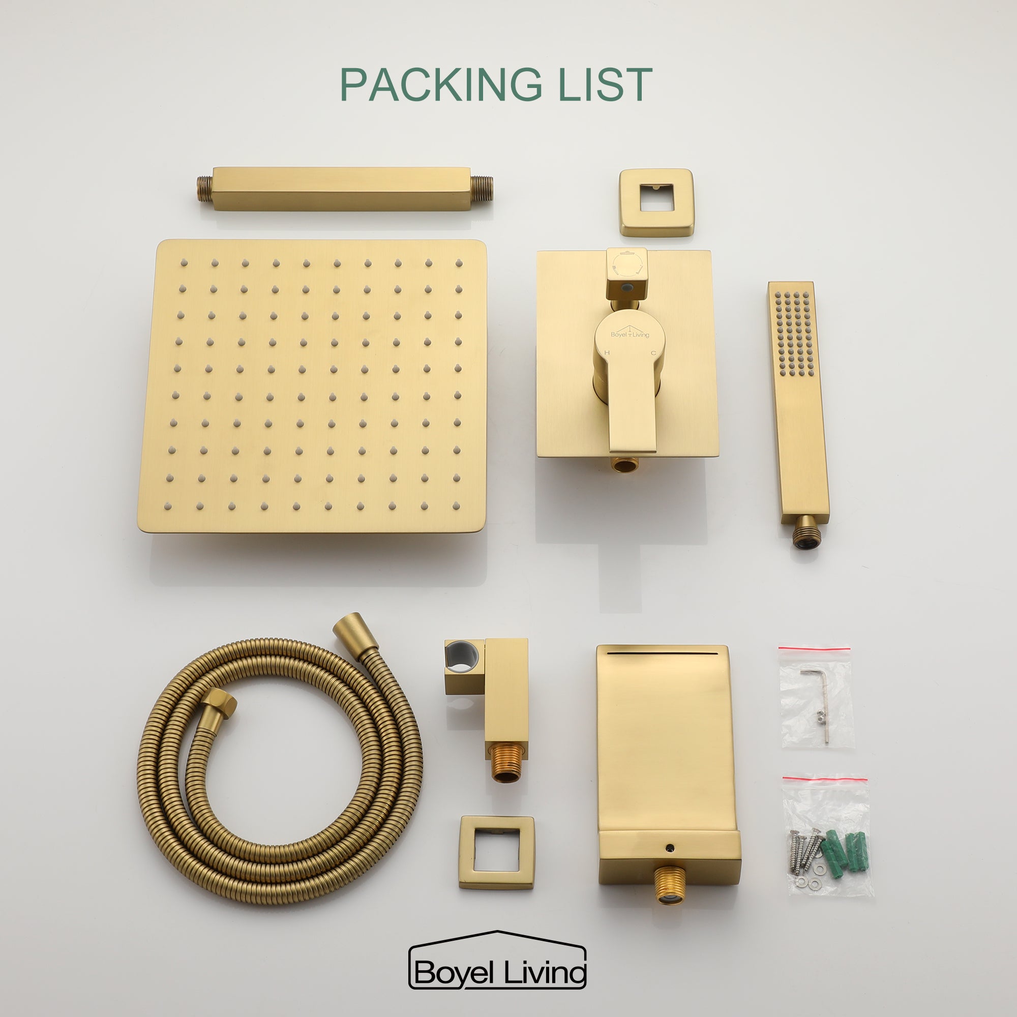 Boyel Living SMD-88017BG-10 Showerhead-Bar-Panels - View #3