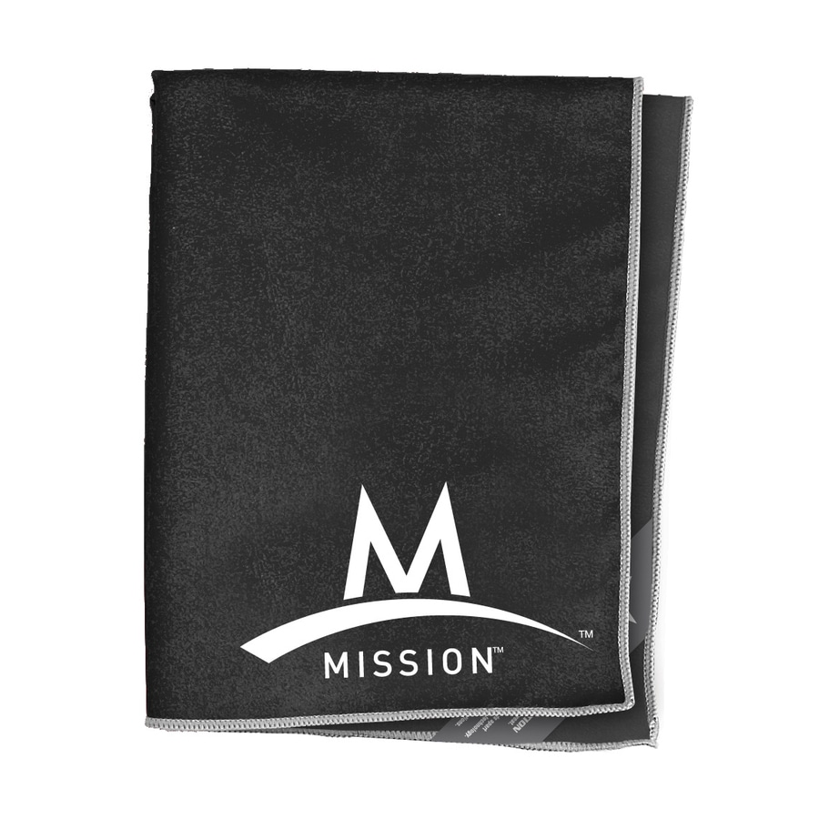 Mission 103706 Black Polyester Towel
