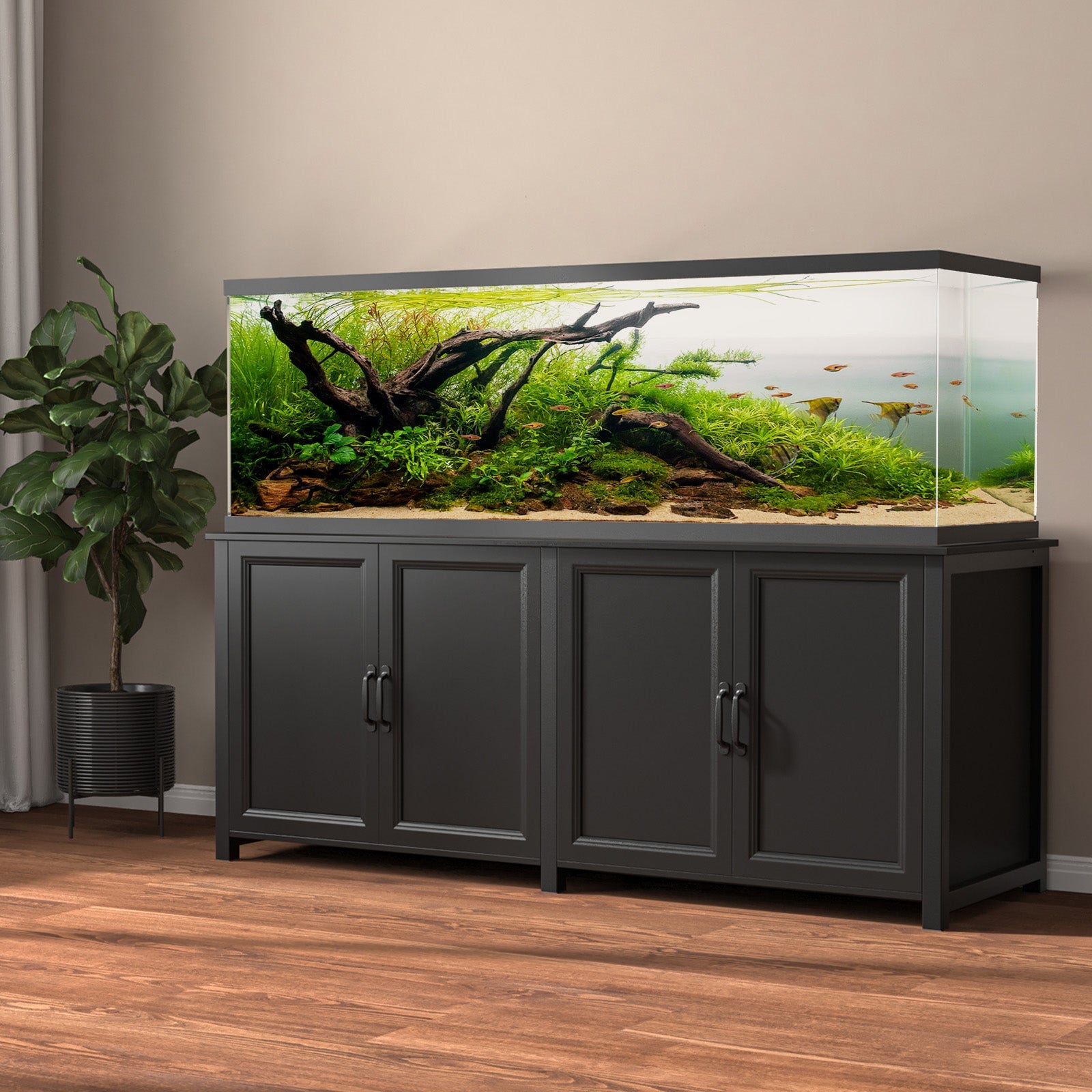 GDLF 180-200 Gallon Large Fish Tank Stand Aquarium Stand with 72