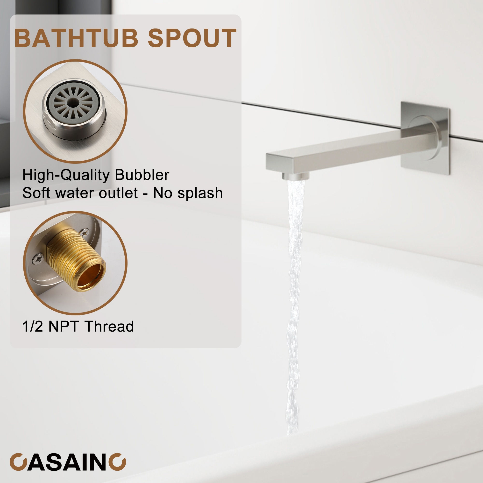 CASAINC CASA07CP Showerhead-Bar-Panels - View #7