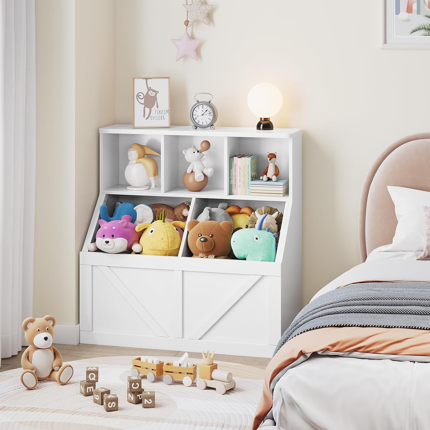 GAOMON Kids Bookshelf and Toy Storage Organizer 3Cube Open Shelves — free download