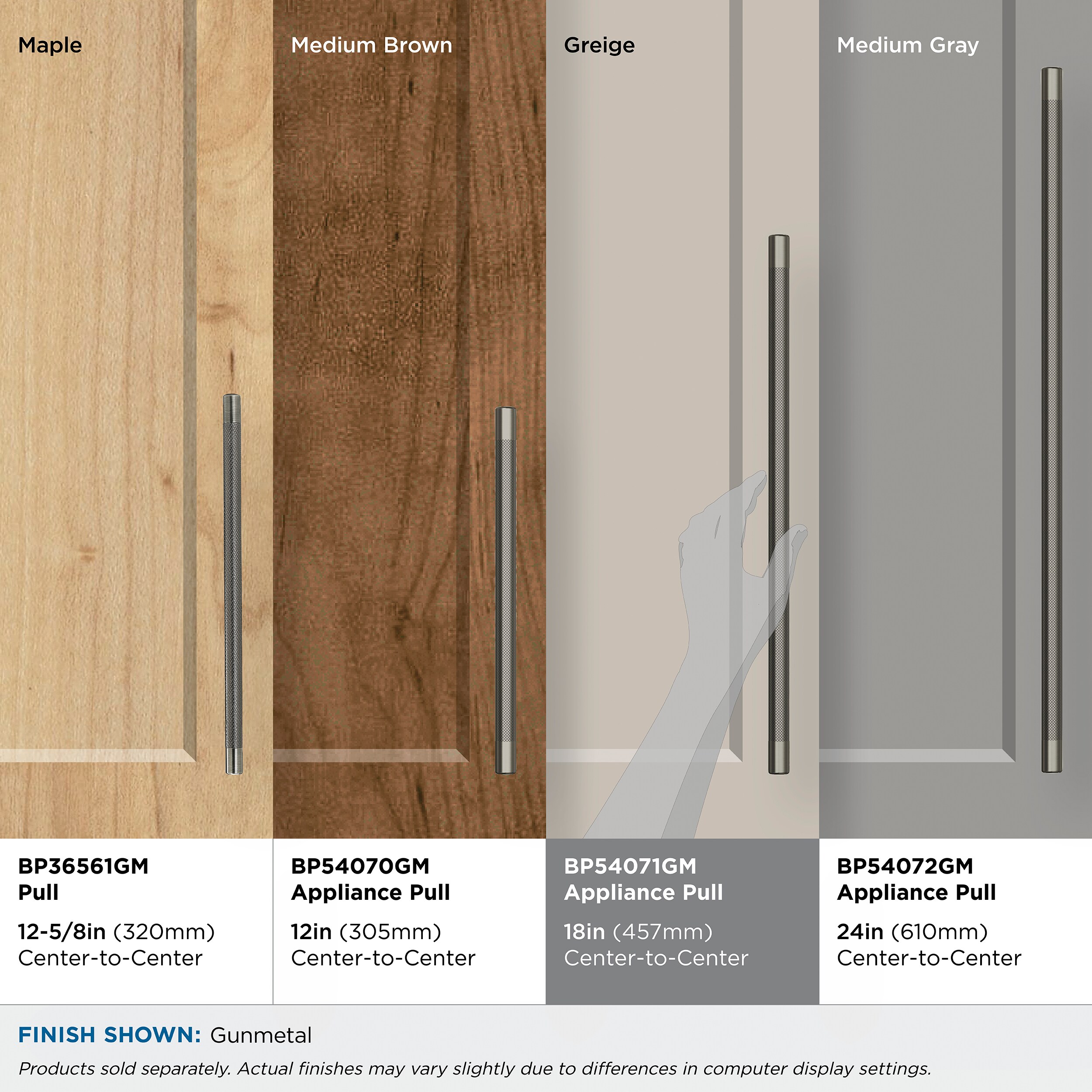 Amerock BP54071GM Cabinet-Pulls - View #8
