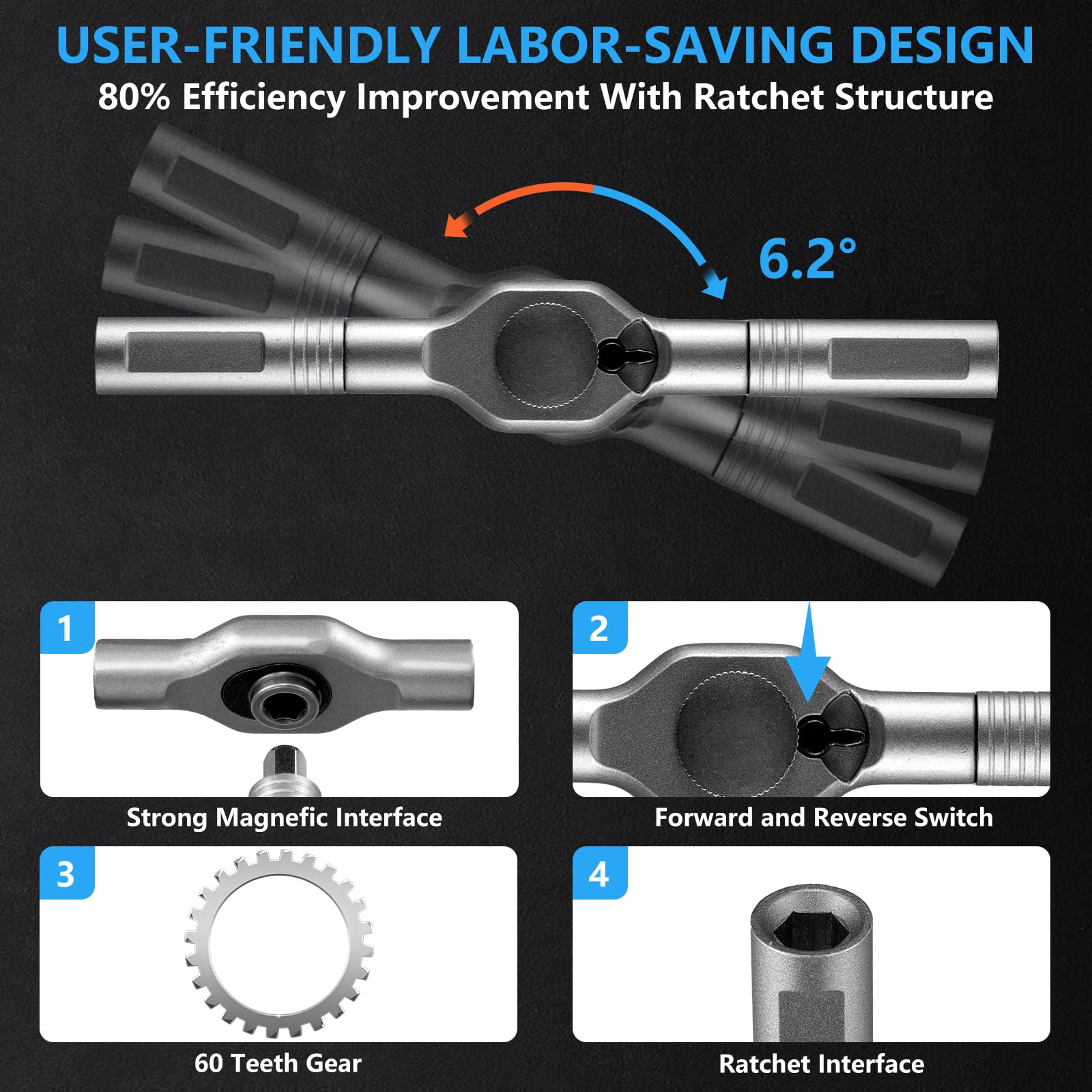 Adrinfly LAD0813D071 Ratcheting-Wrench-Sets - View #3